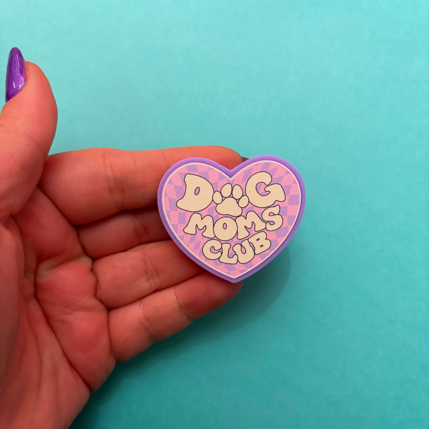 Dog Moms Club Heart Pin