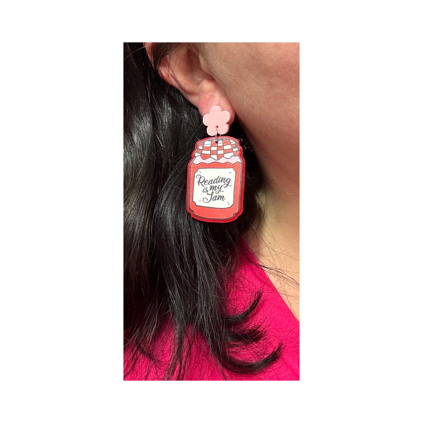 Reading Is My Jam Drop Earrings
