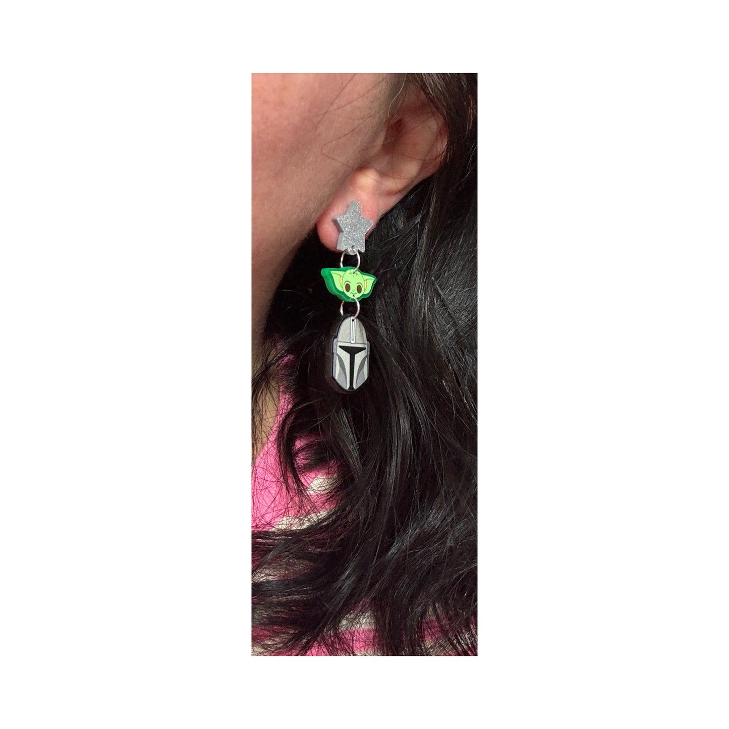 This Is The Way Tiered Acrylic Drop Earrings
