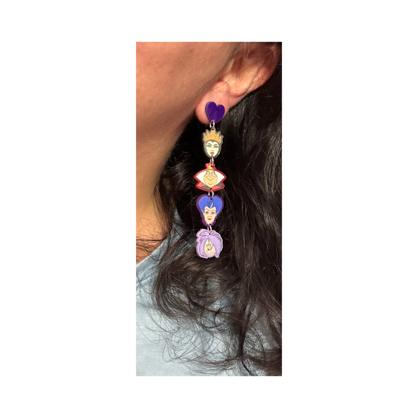 Villain Ladies Tiered Drop Earrings