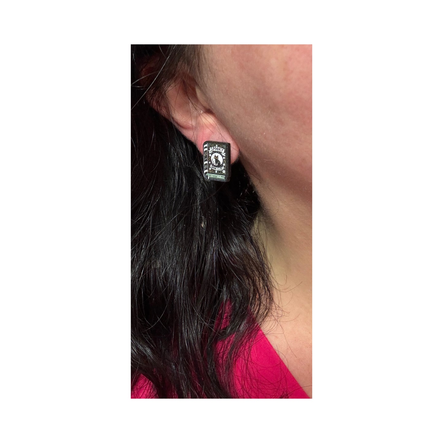 Spooky Book Club Post Earrings