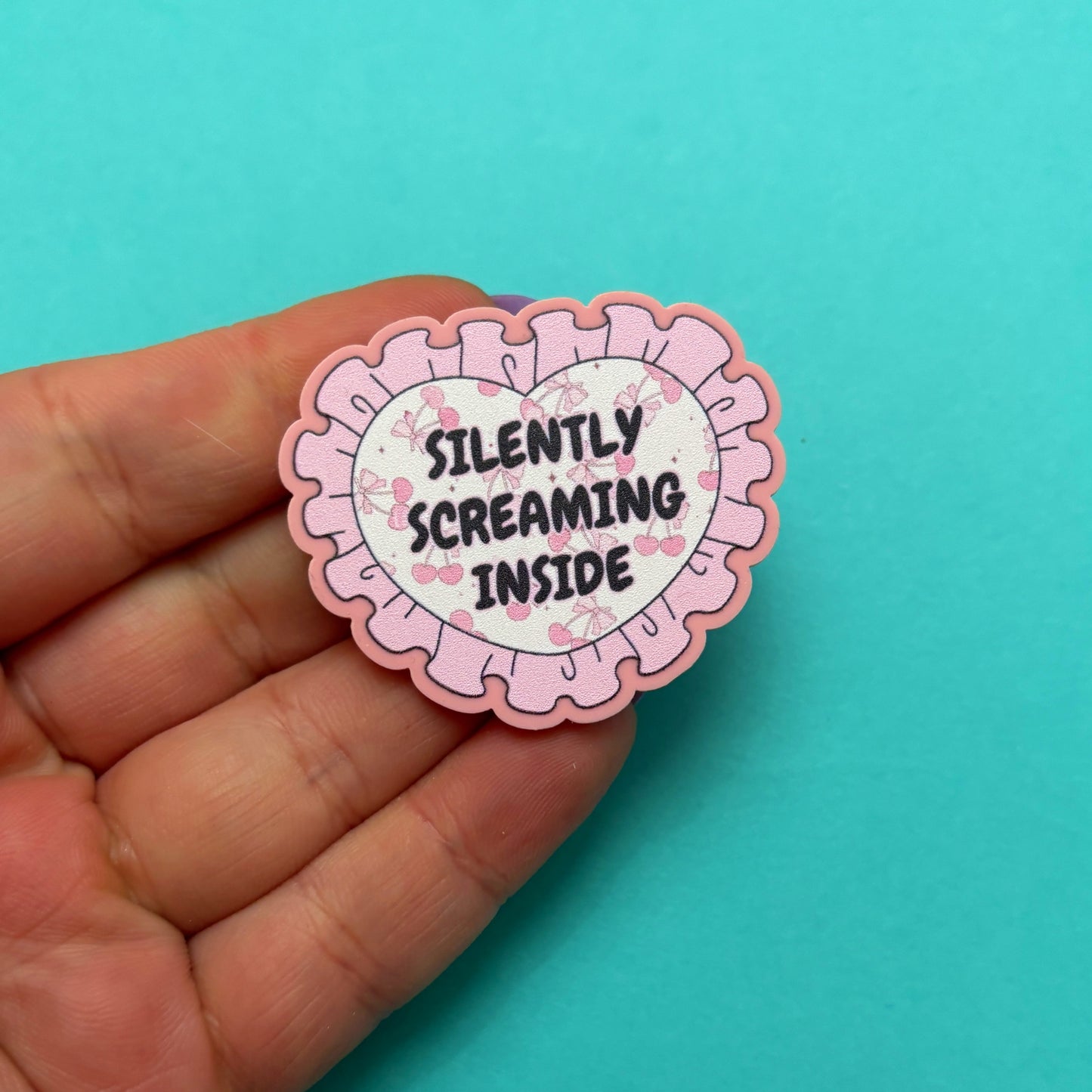 Silently Screaming Inside Pin