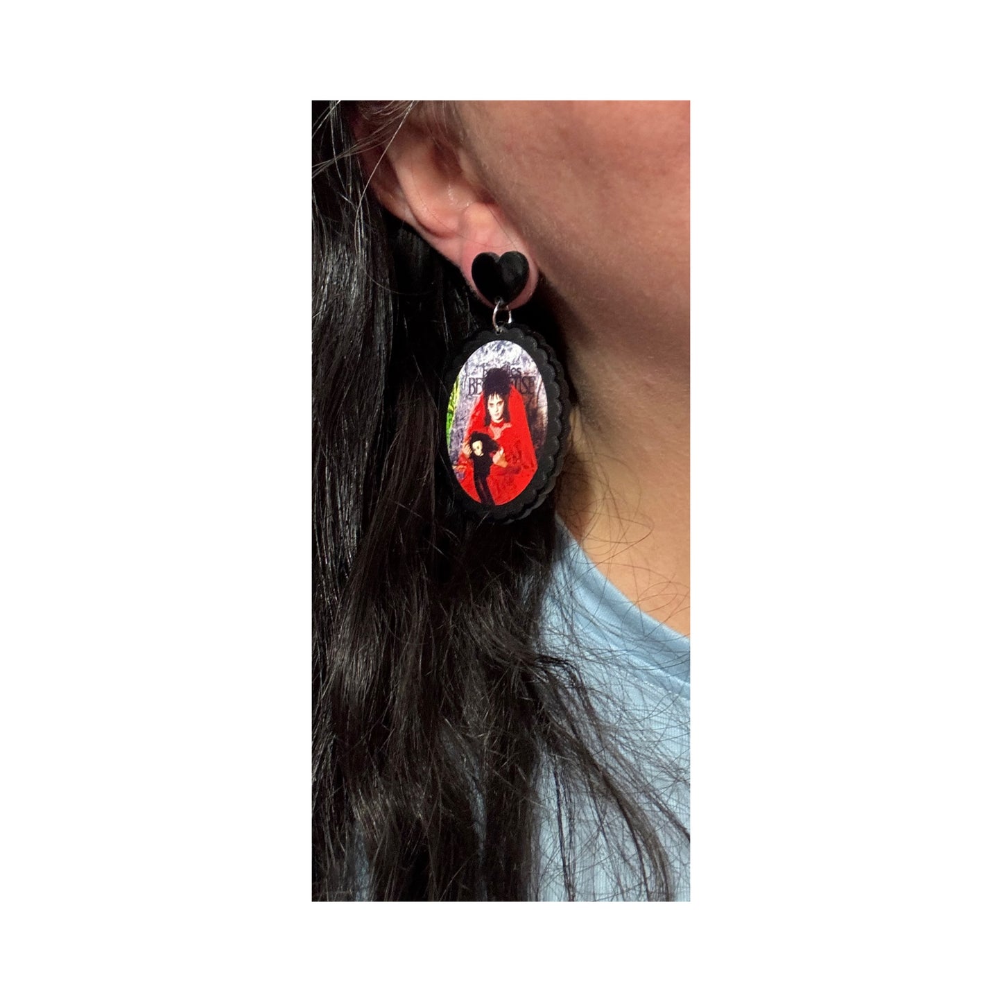 Lydia Cameo Drop Earrings