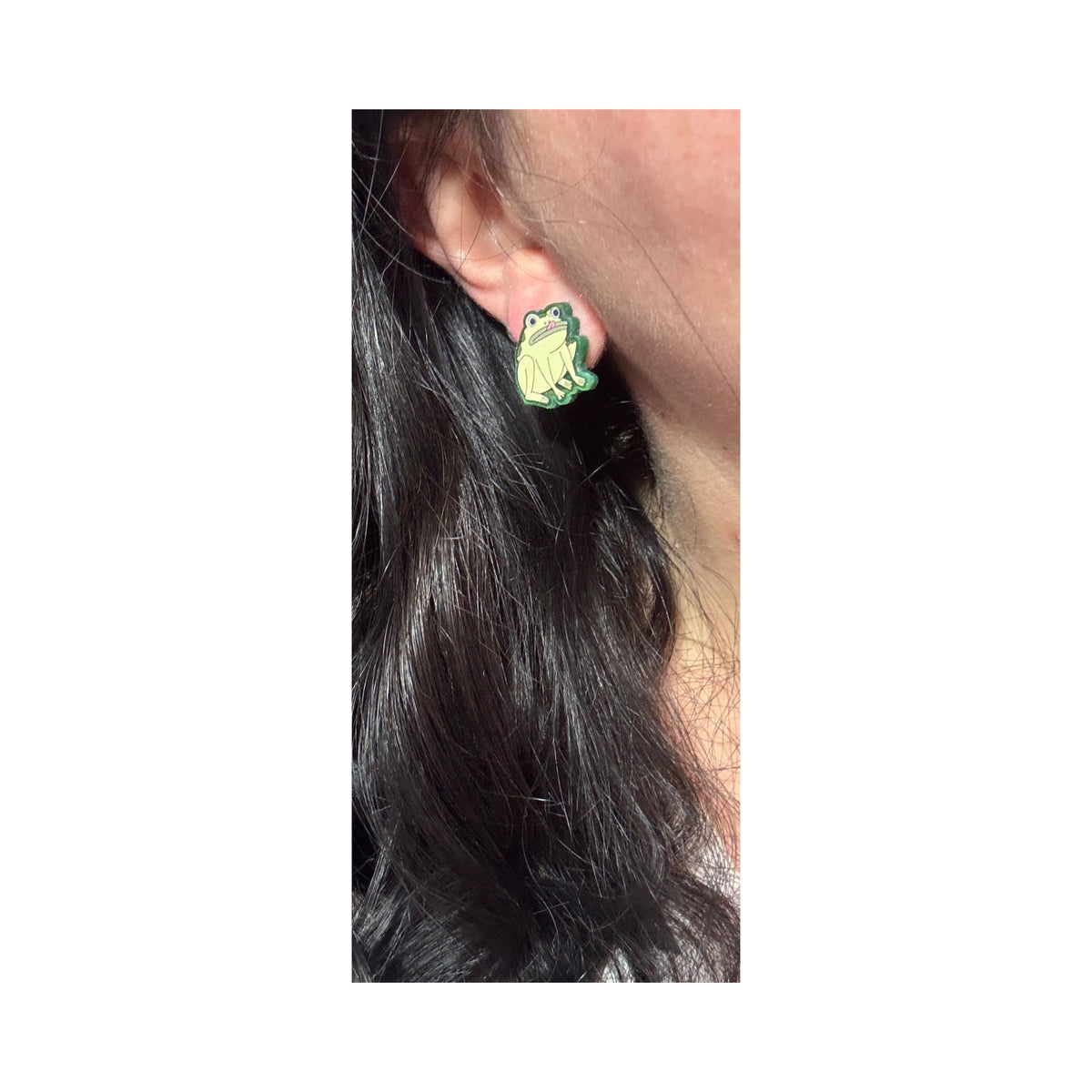 Jason Funderberker Frog Post Earrings