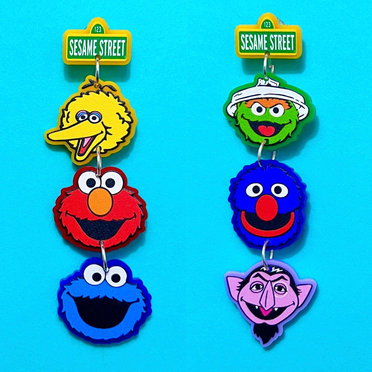 Sesame Friends Tiered Drop Earrings