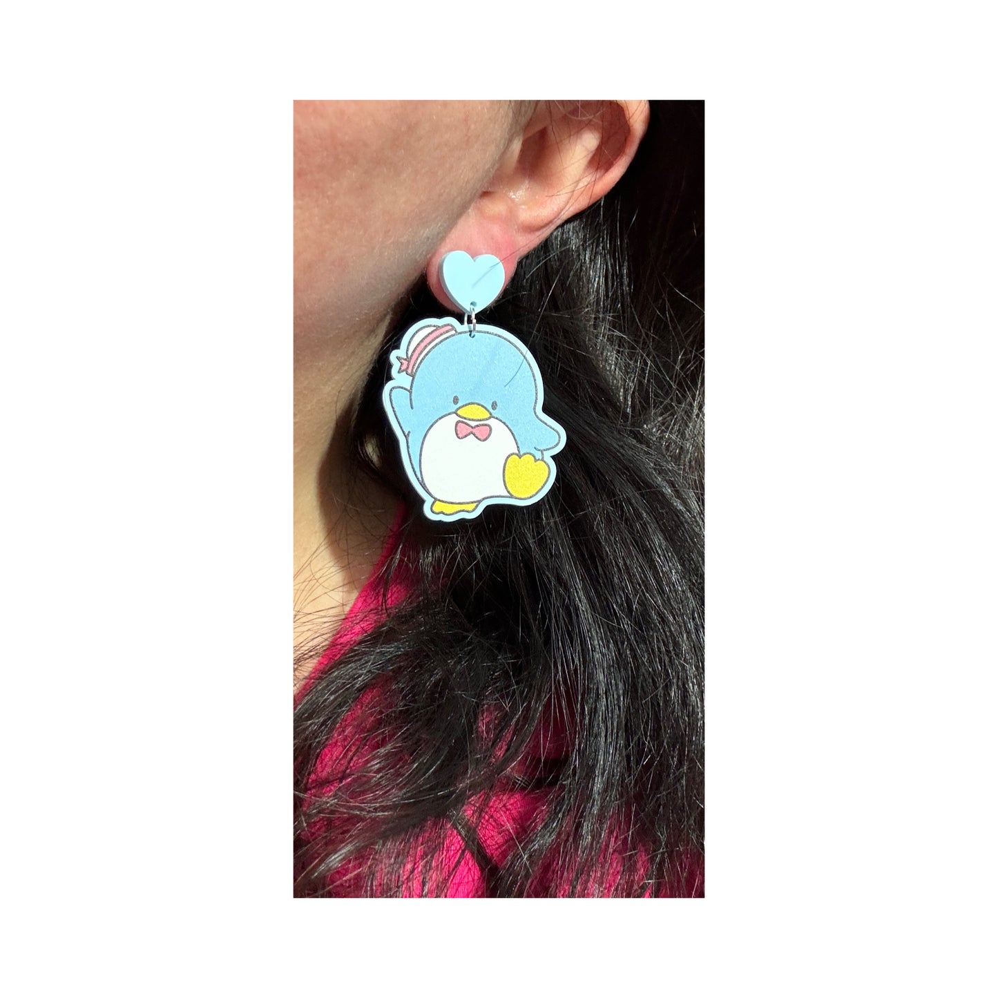 Tuxedo Penguin Drop Earrings
