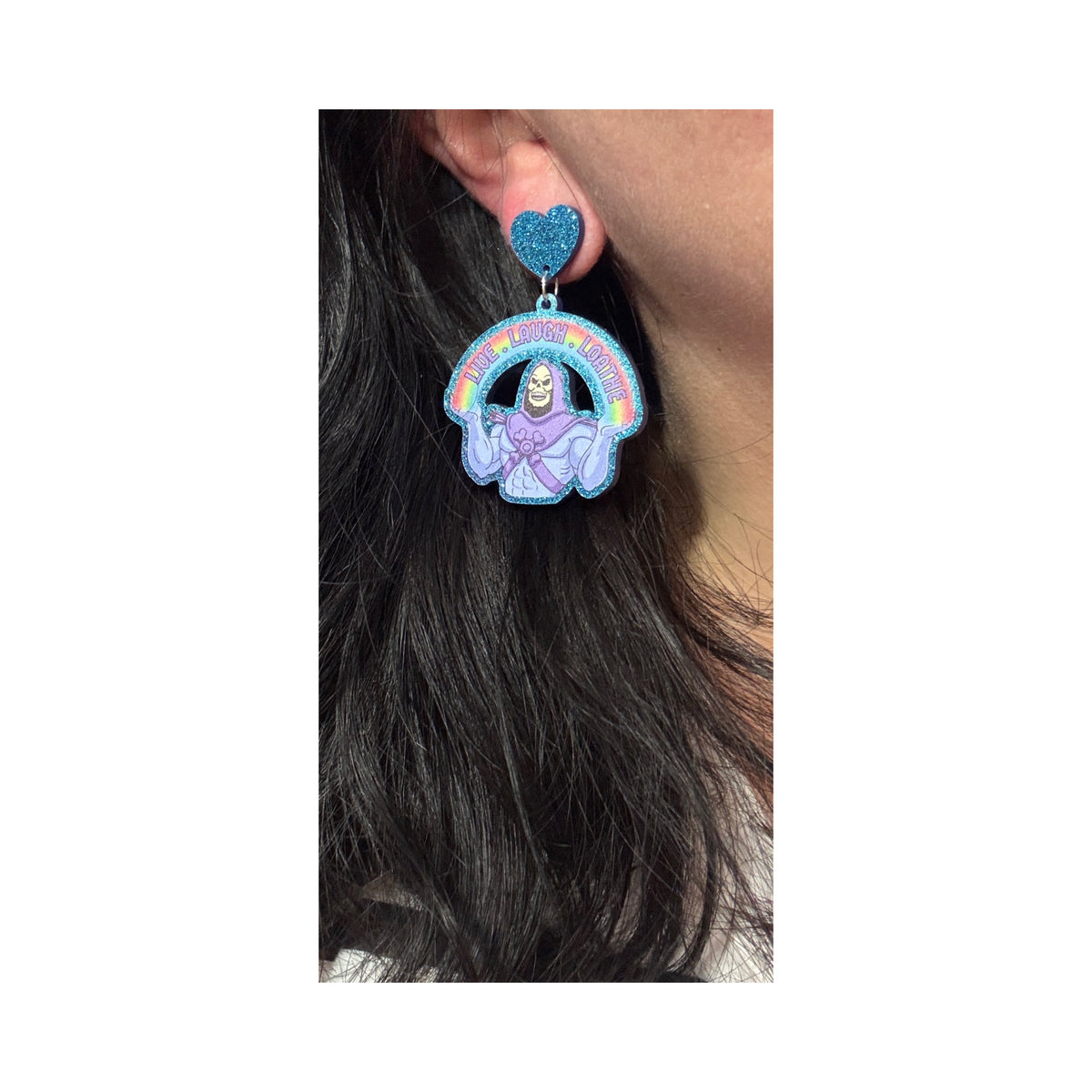 Live Laugh Loathe Drop Earrings