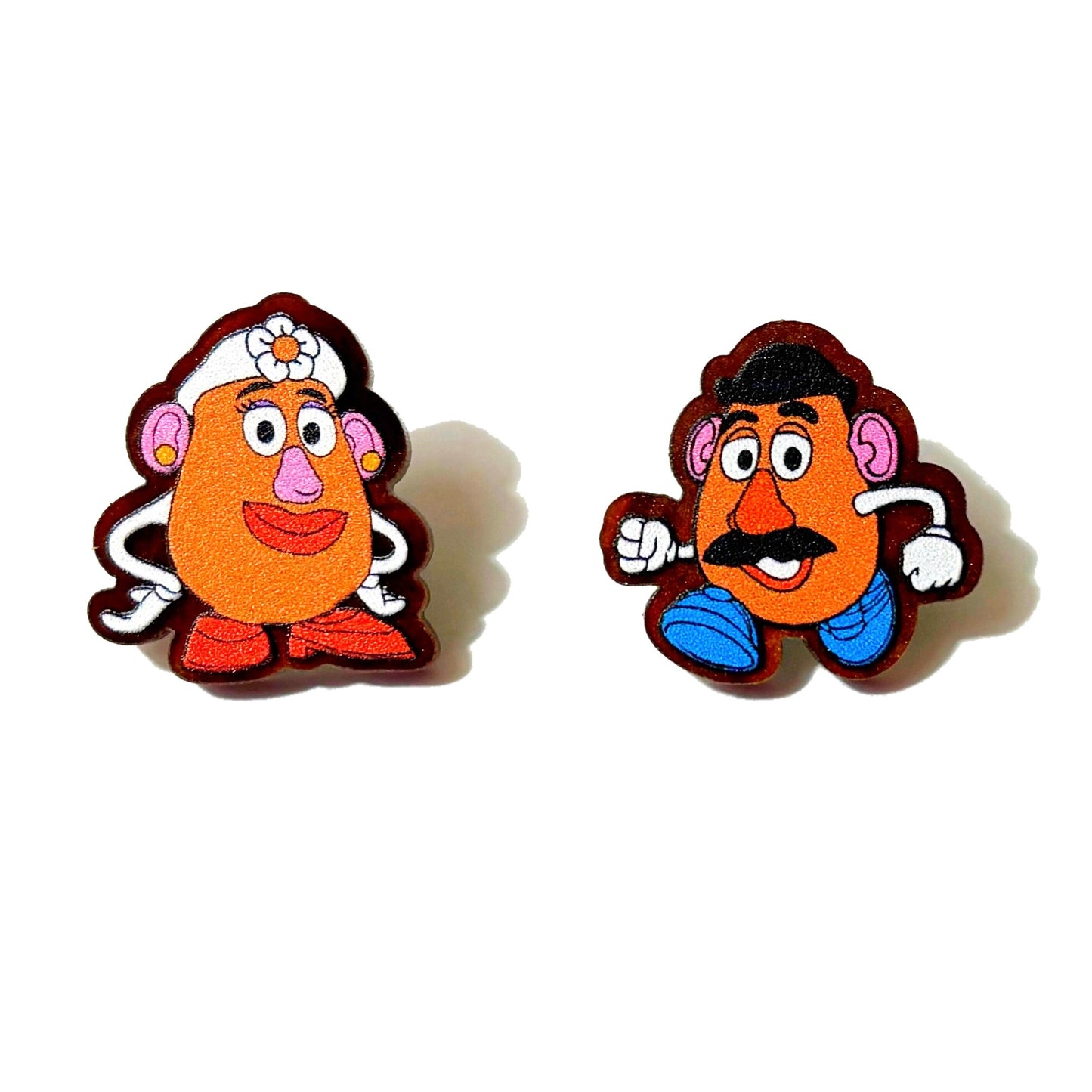 Potato Couple Post Earrings