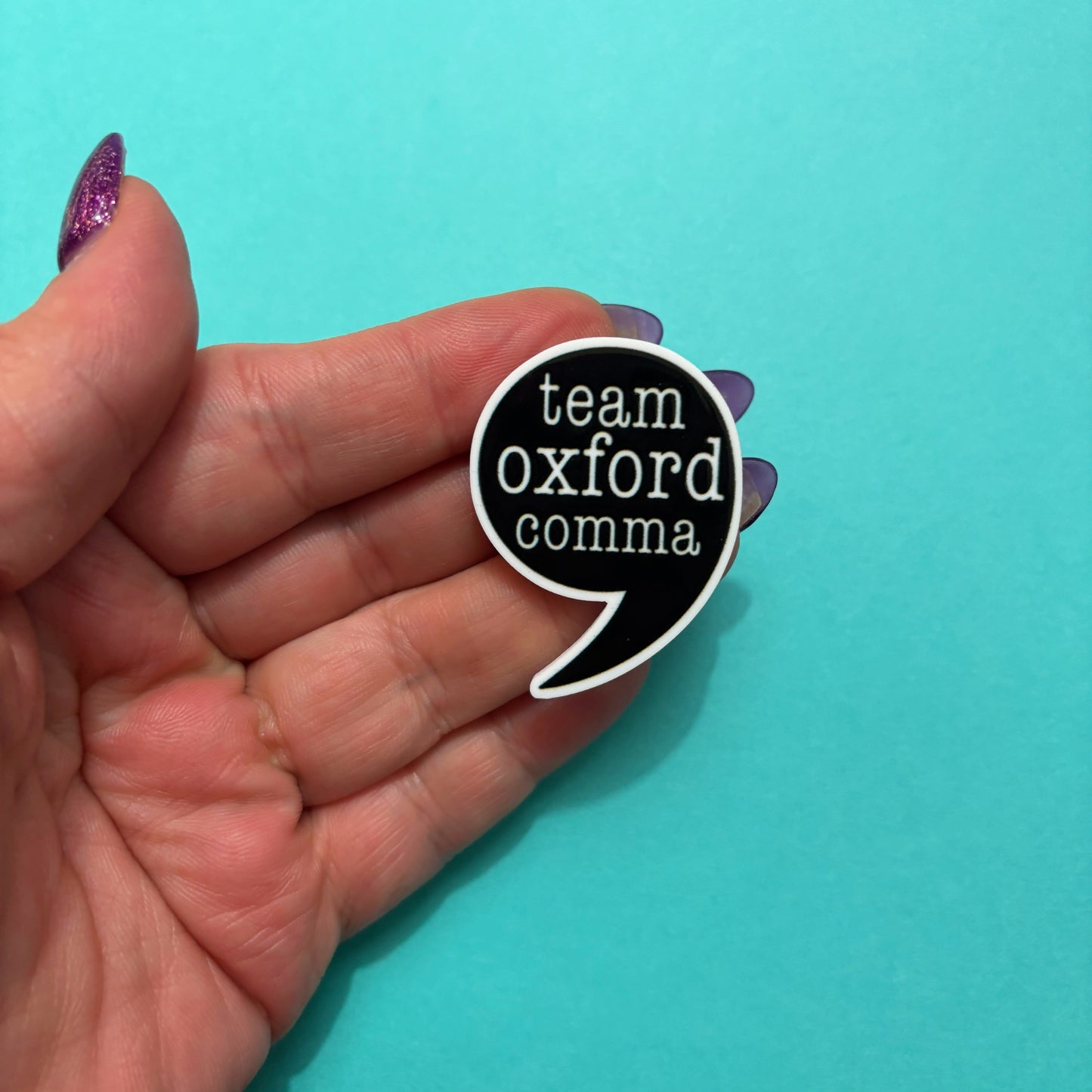 Oxford Comma Pin