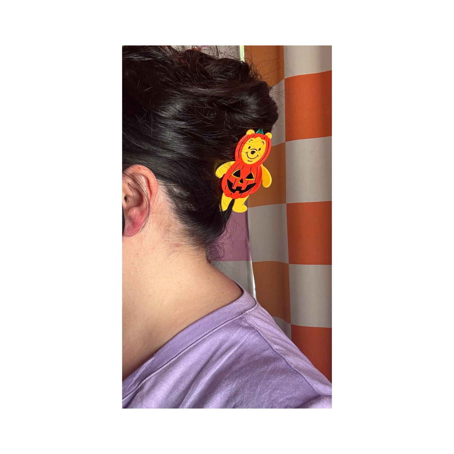 Pumpkin Pooh Claw Clip