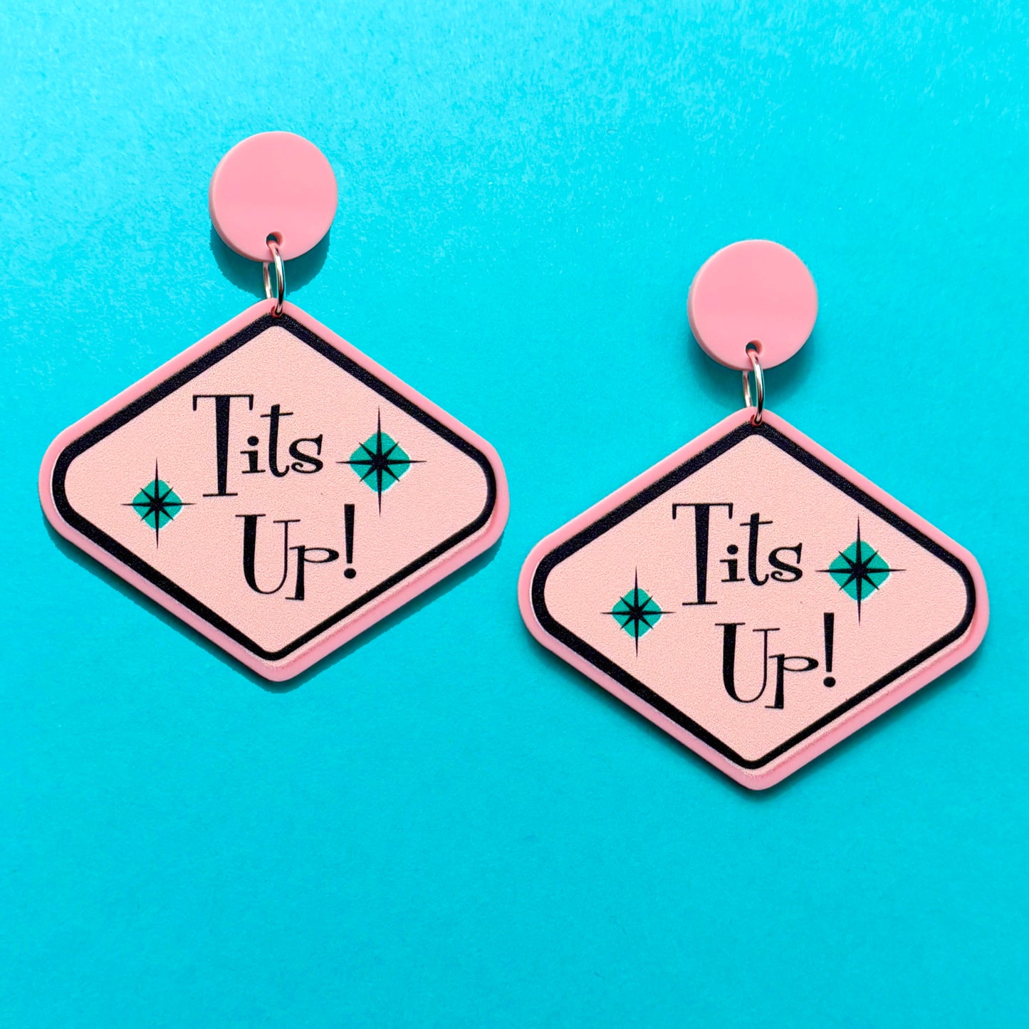 Tits Up! Marvelous Mrs. Maisel Acrylic Drop Earrings