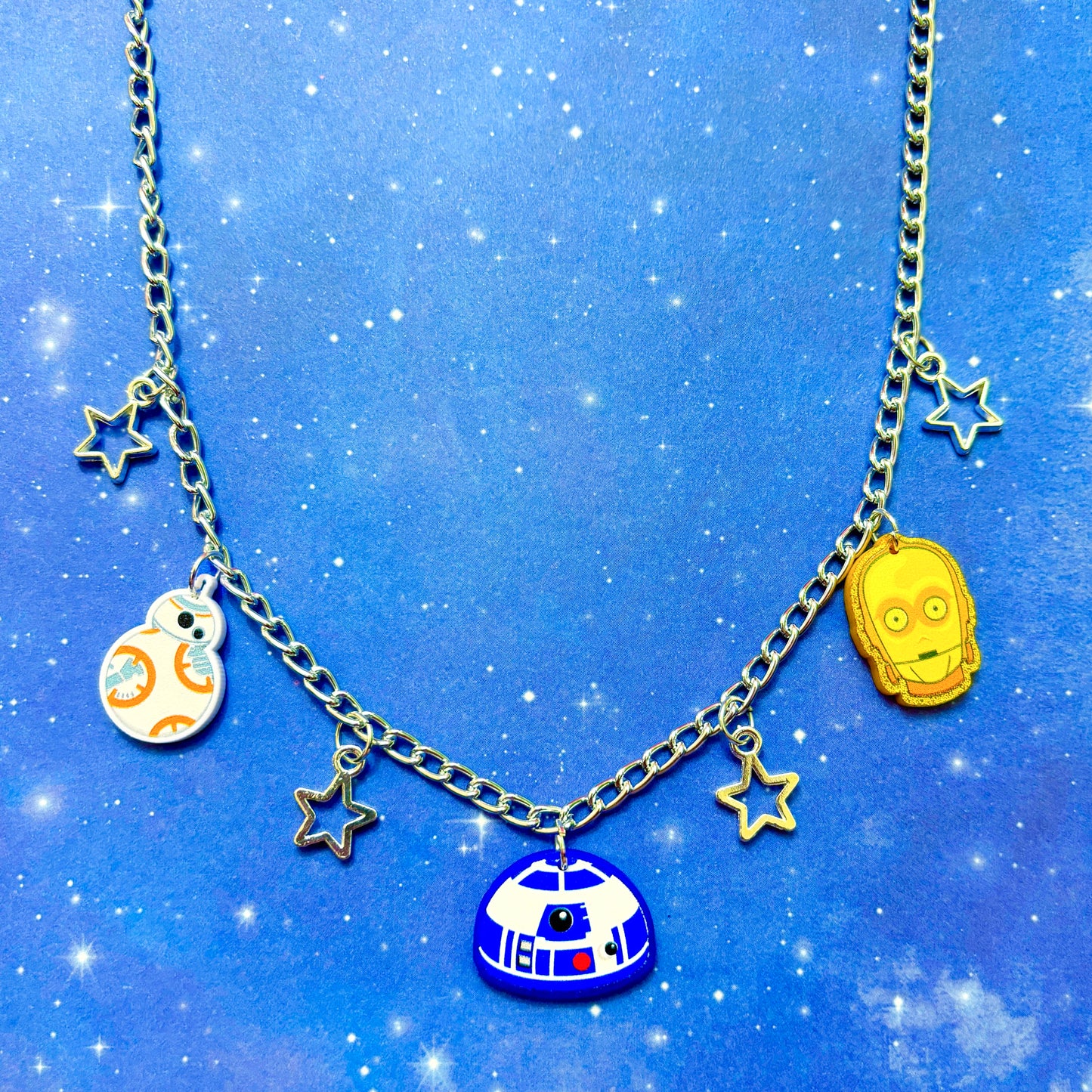 Droid Love Charm Necklace