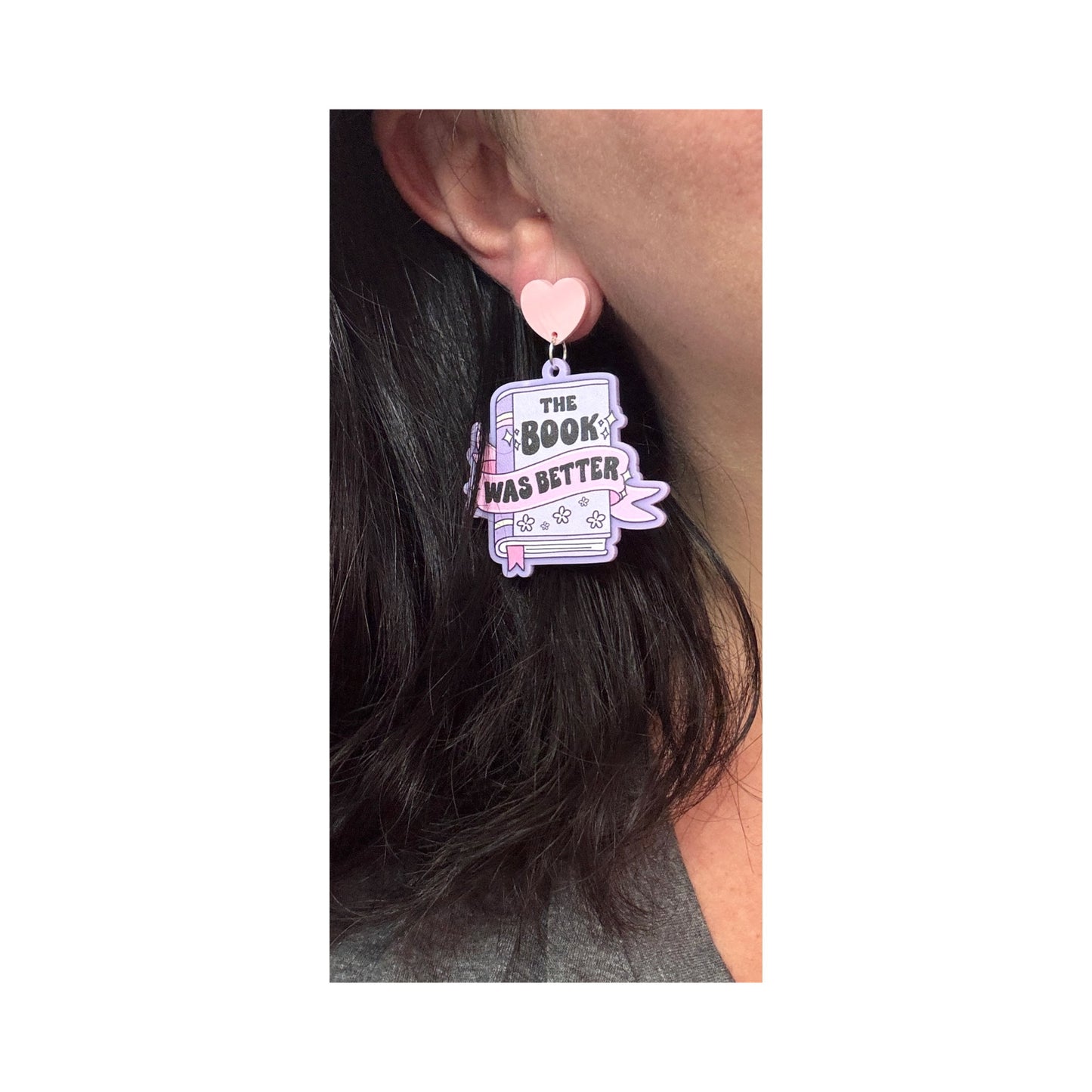 The Book Was Better Drop Earrings