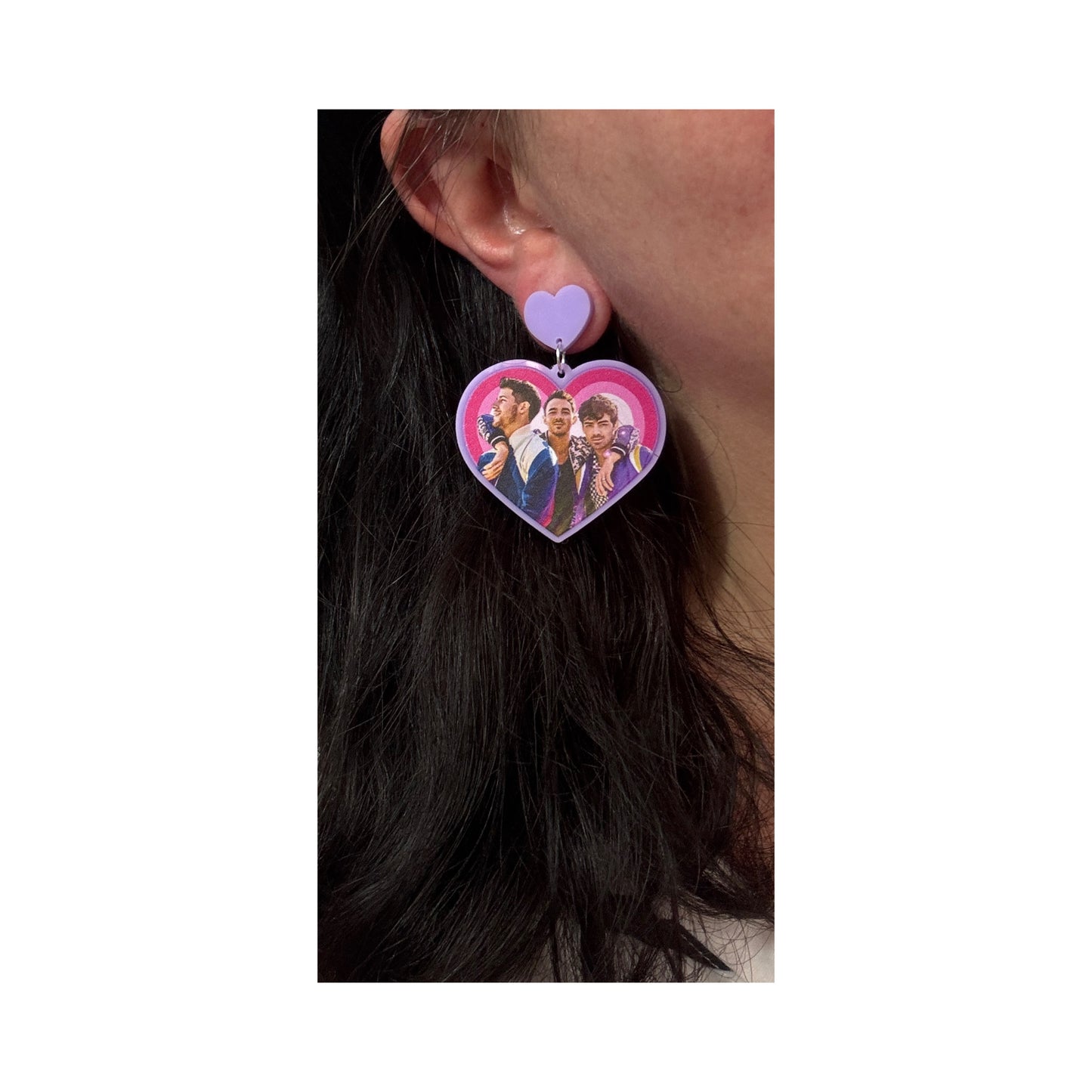 Jo Bros Heart Drop Earrings