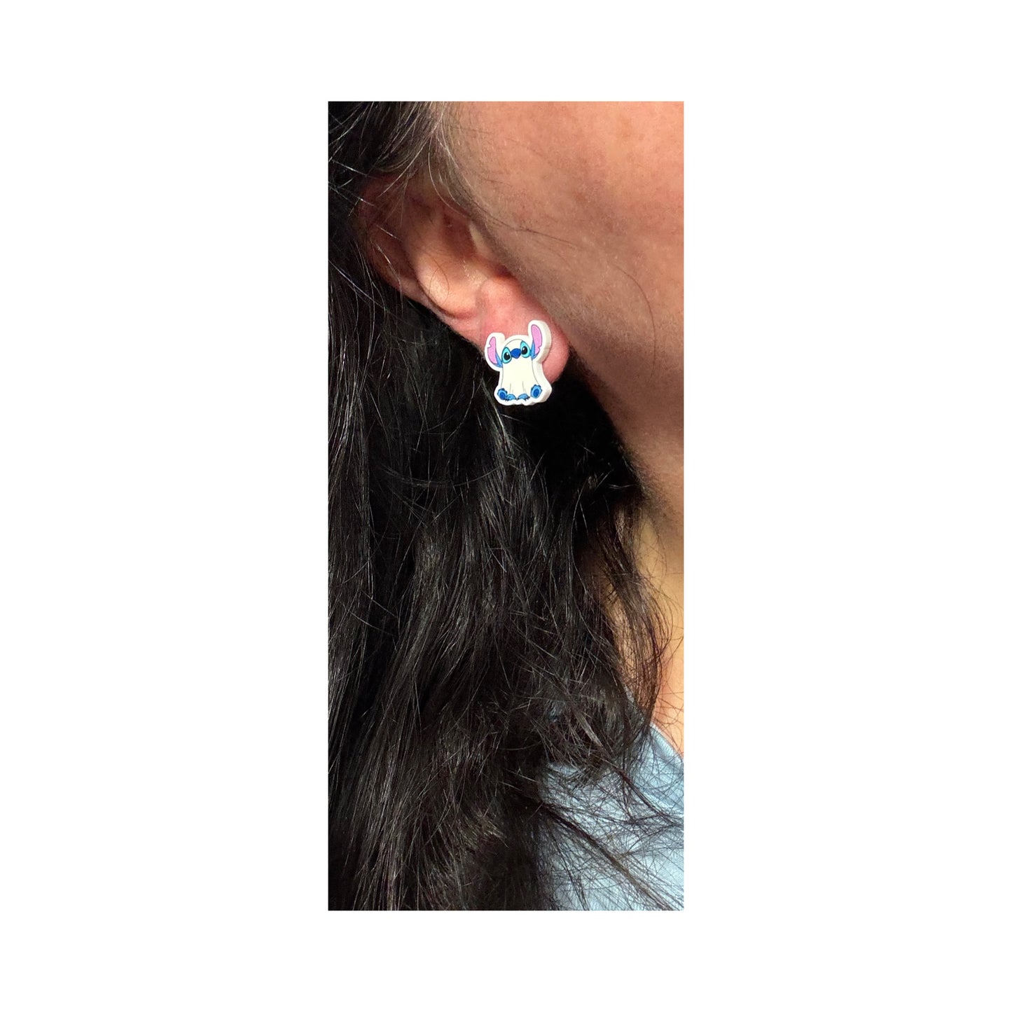 Ghost Stitch Post Earrings