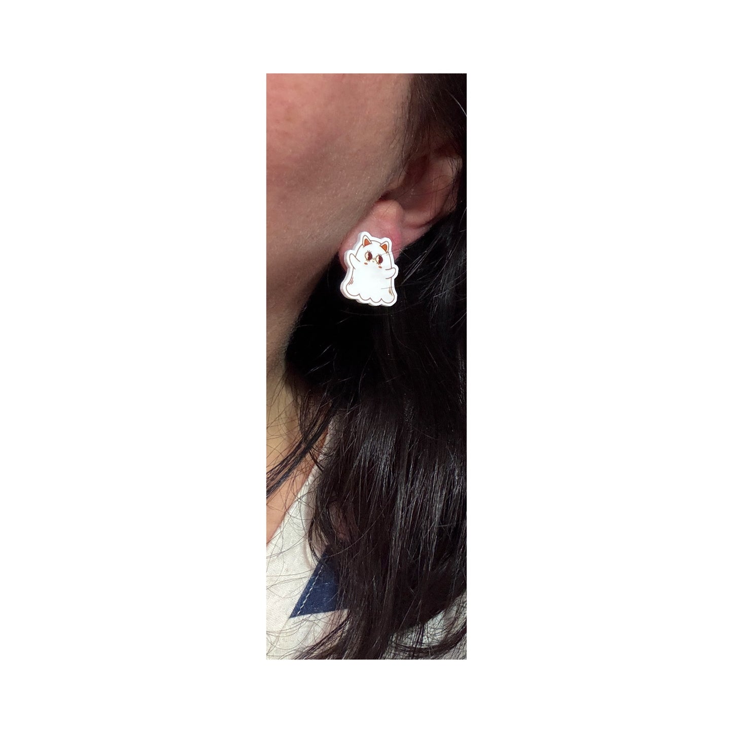 Feline Phantom Cutie Post Earrings