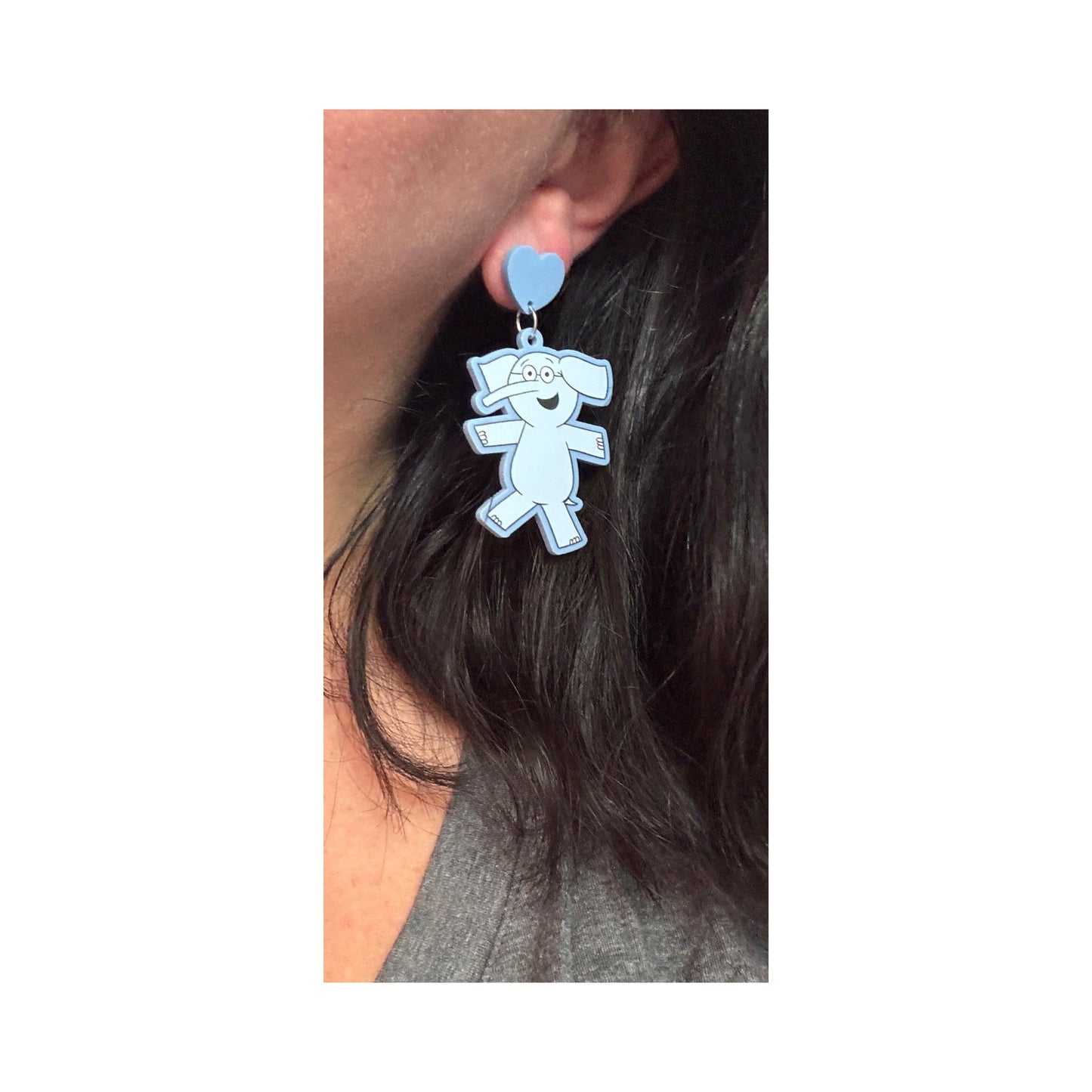Elephant & Pig Drop Earrings