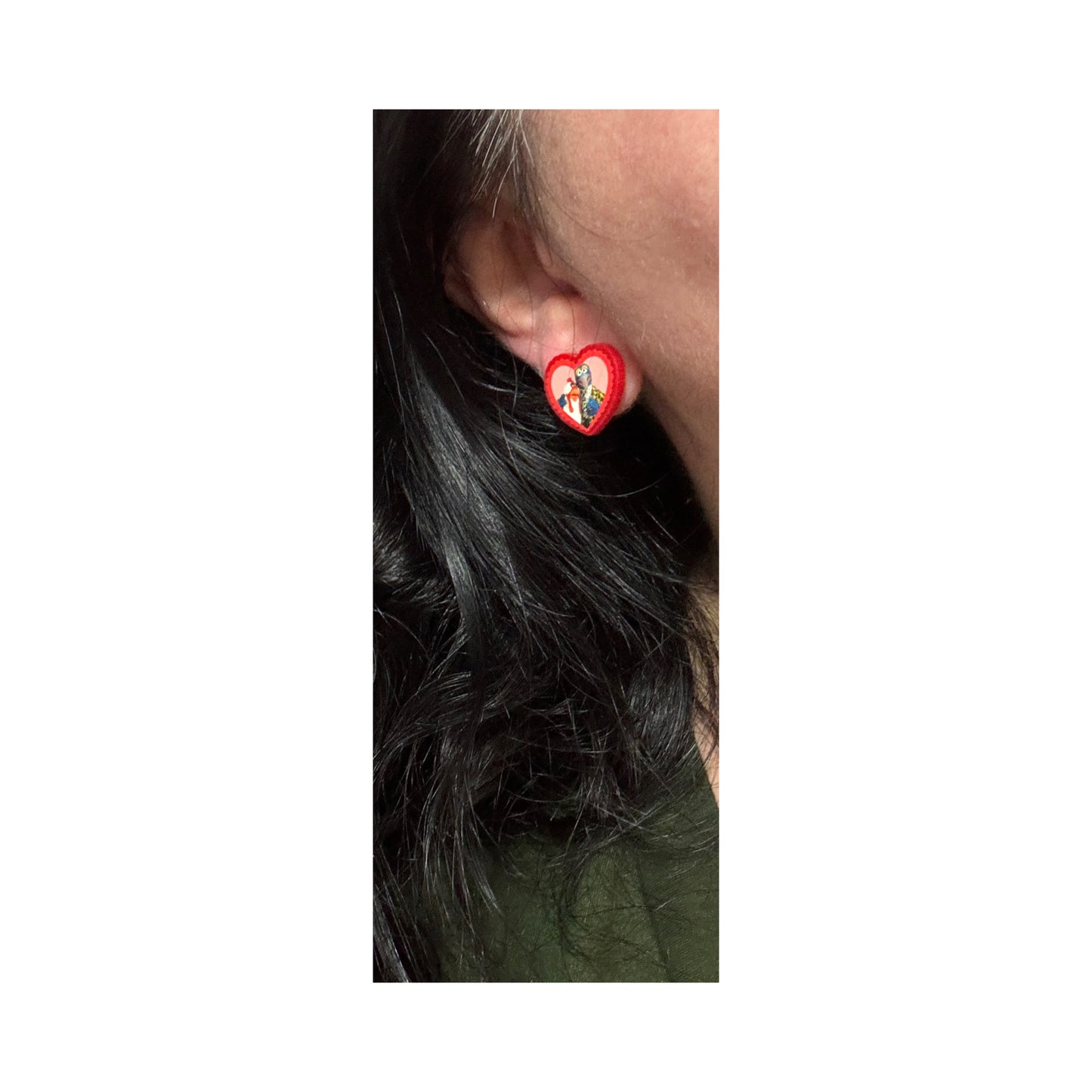 Gonzo & Camilla Heart Post Earrings