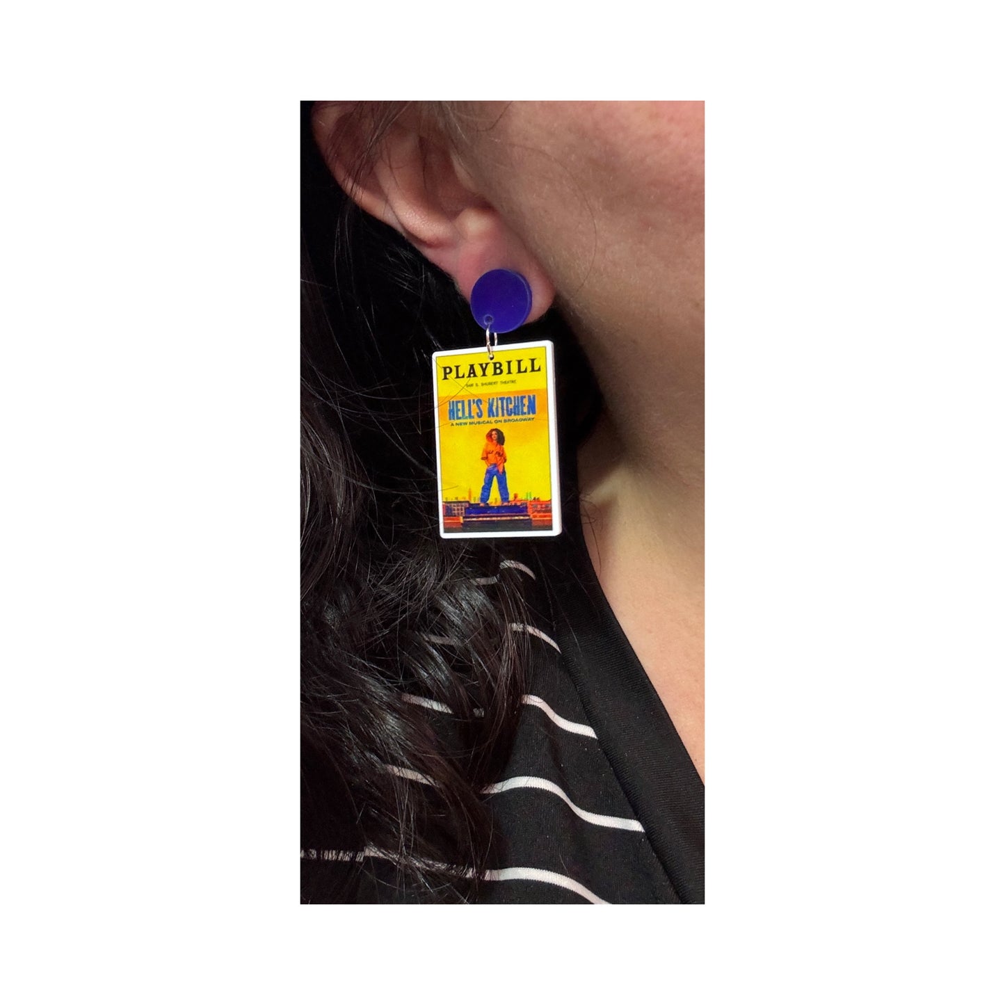 Hell’s Kitchen Playbill Drop Earrings