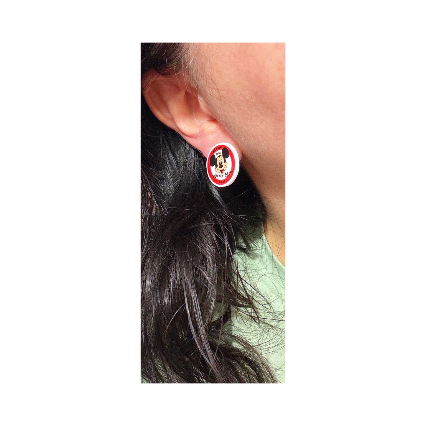 Mouse Club Acrylic Post Earrings