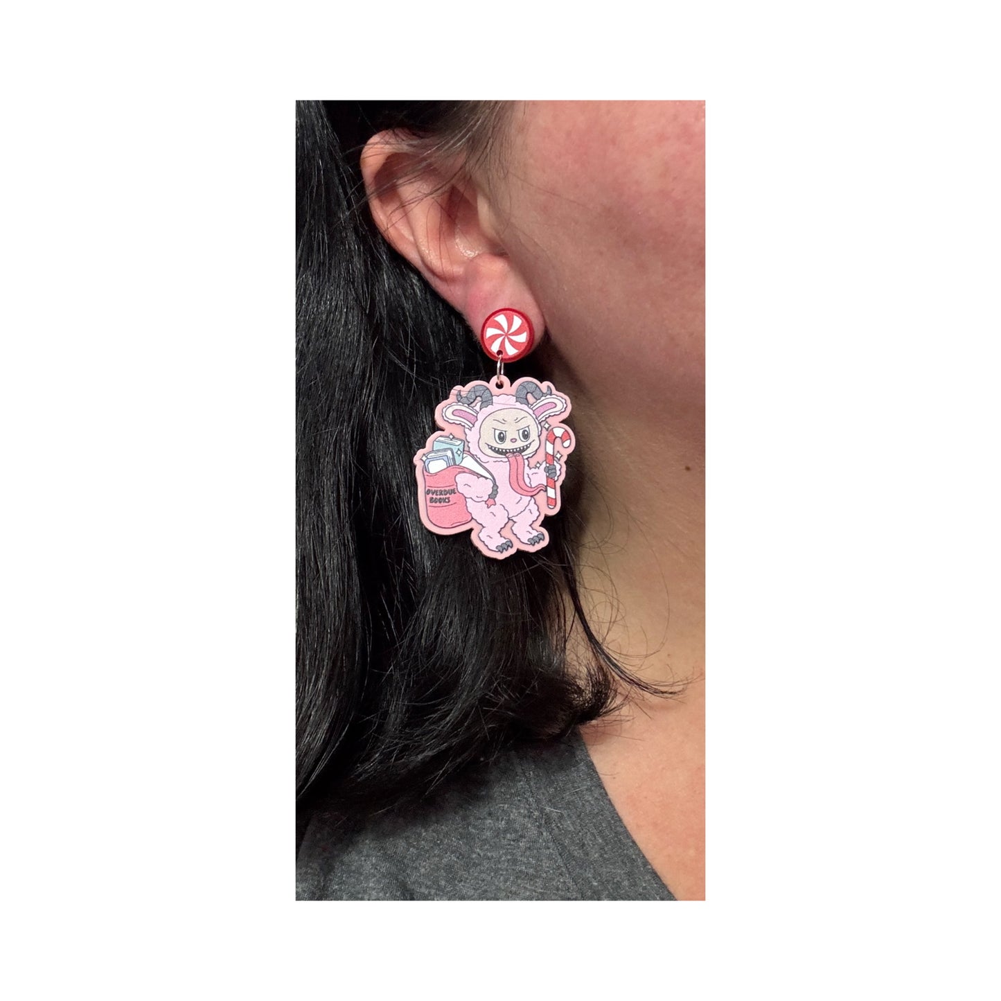 Bookish Krampus Cutie Drop Earrings