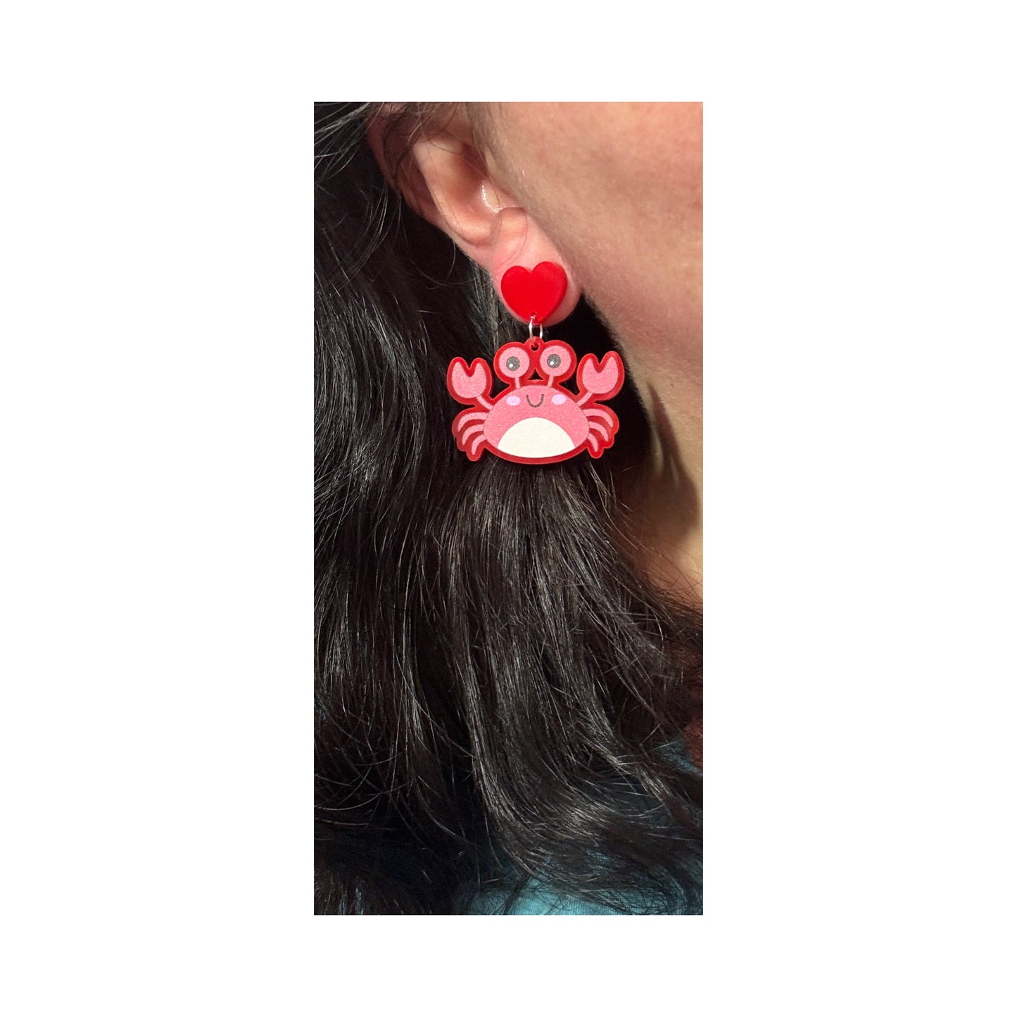 Crab Cutie Drop Earrings