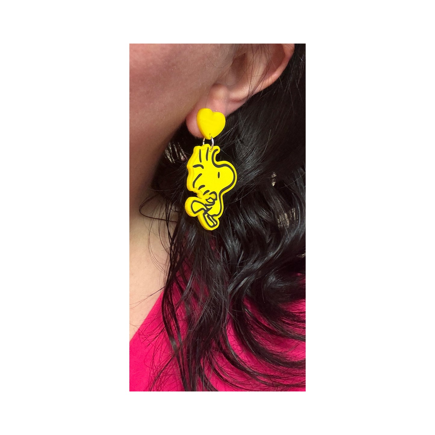 Beagle & Bird Drop Earrings