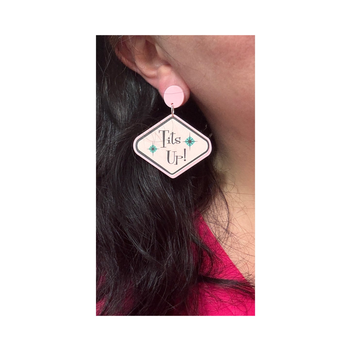 Tits Up! Marvelous Mrs. Maisel Acrylic Drop Earrings