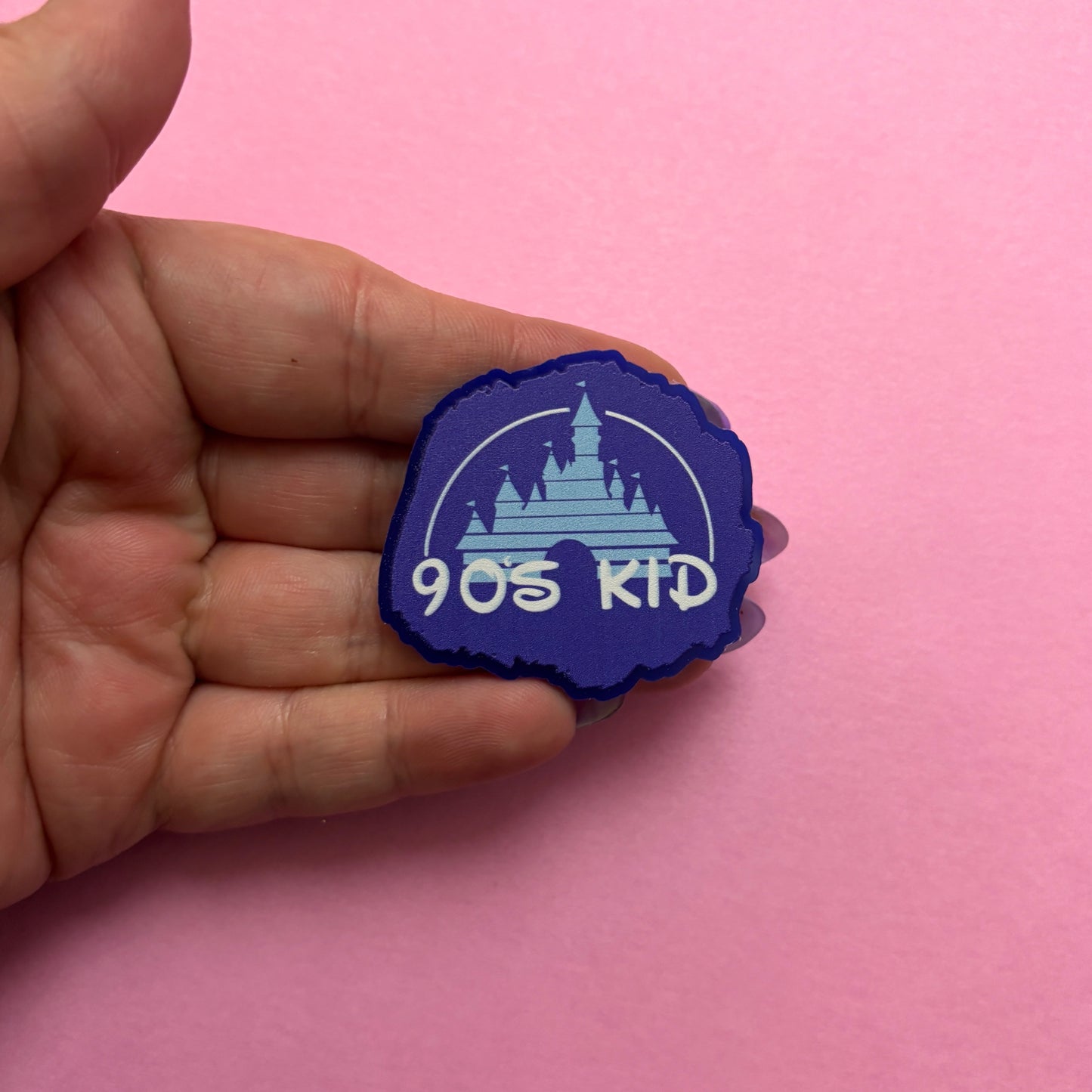 90s Castle Kid Pin