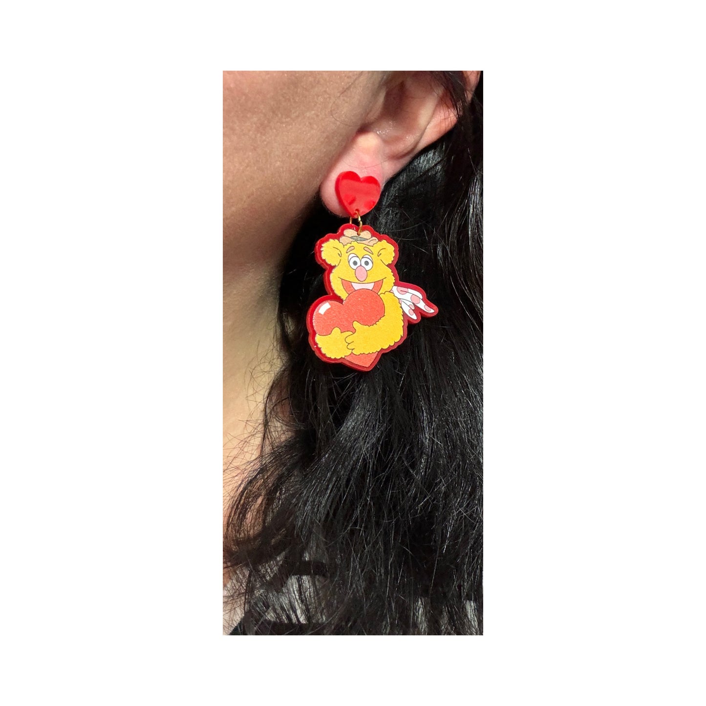 Fozzie Valentine Drop Earrings