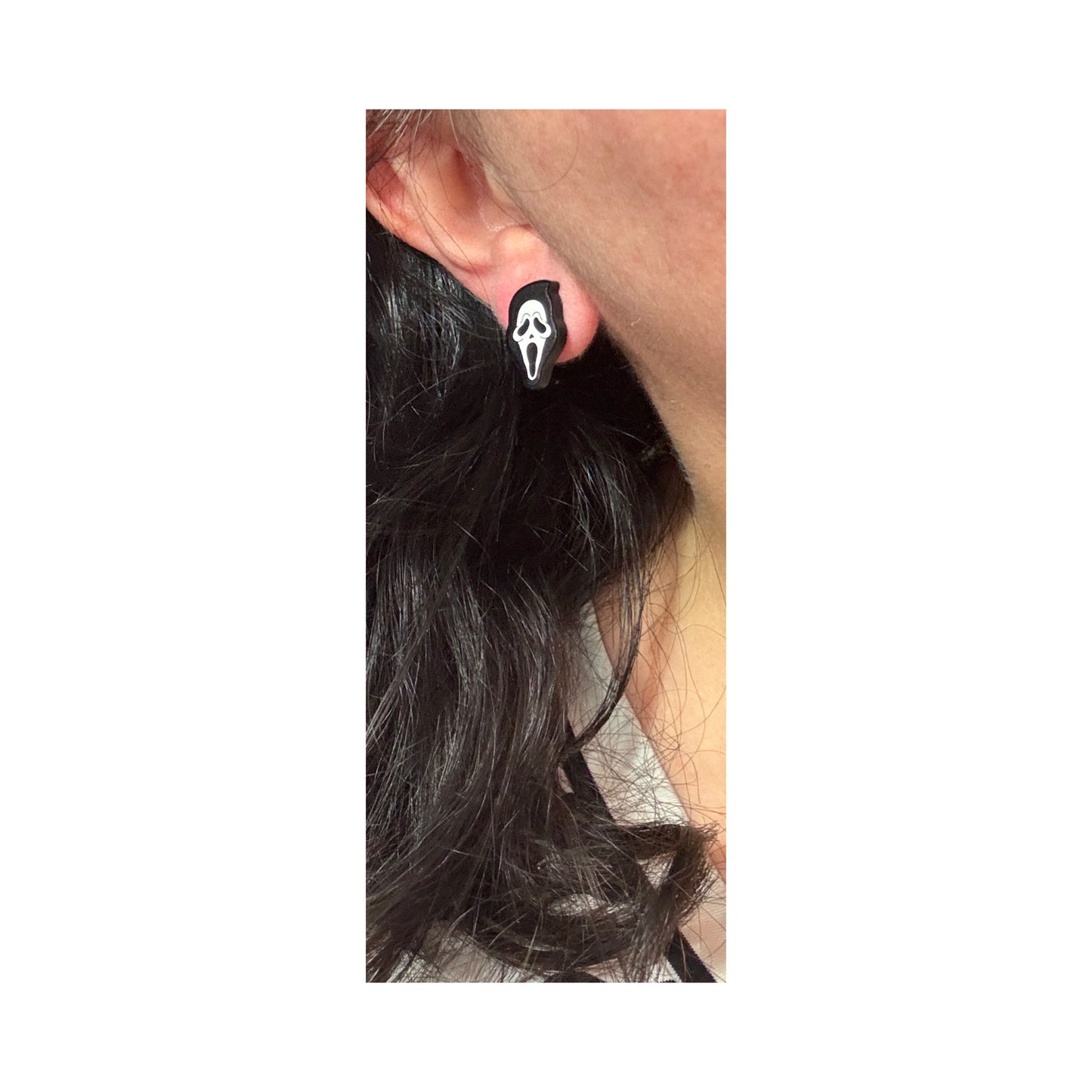 Ghostface Acrylic Post Earrings