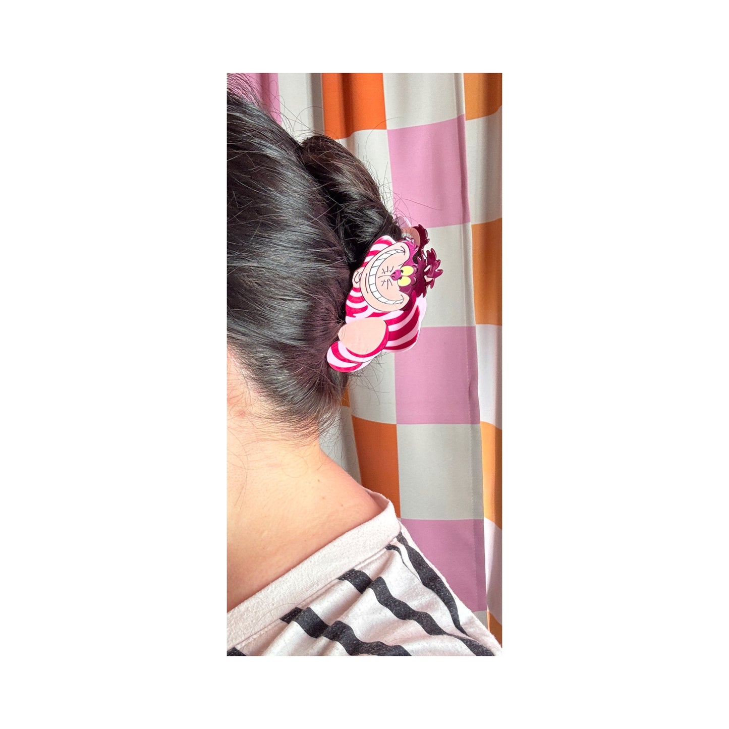 Grinning Cat Hair Claw Clip
