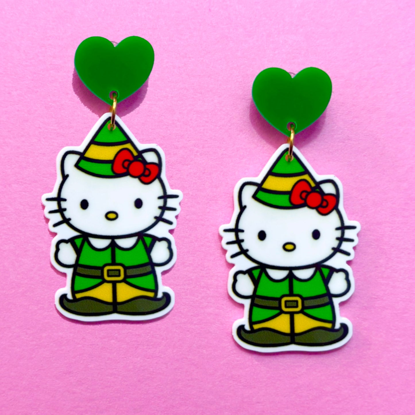 Elf Kitty Drop Earrings