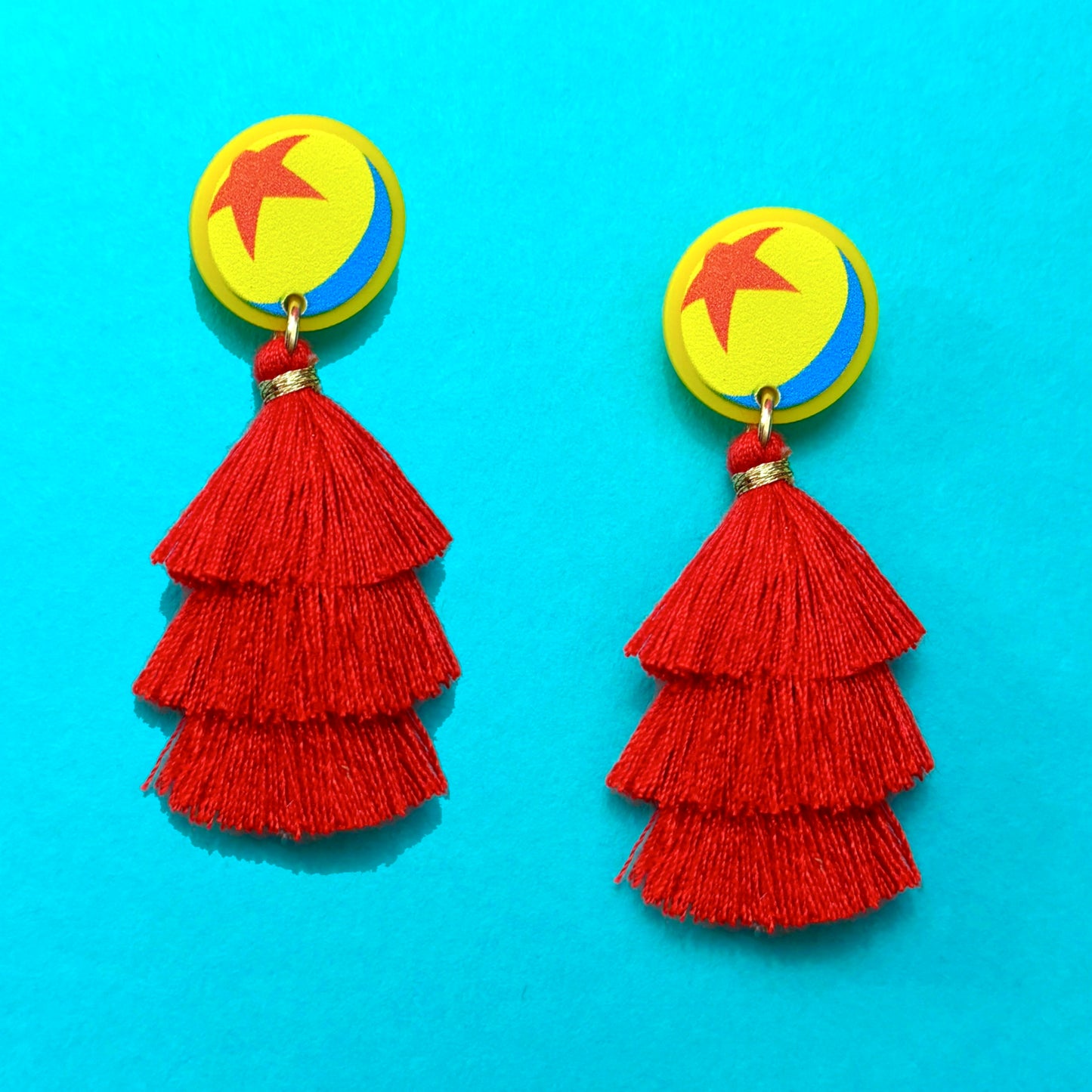 Luxo Ball Tassel Drop Earrings