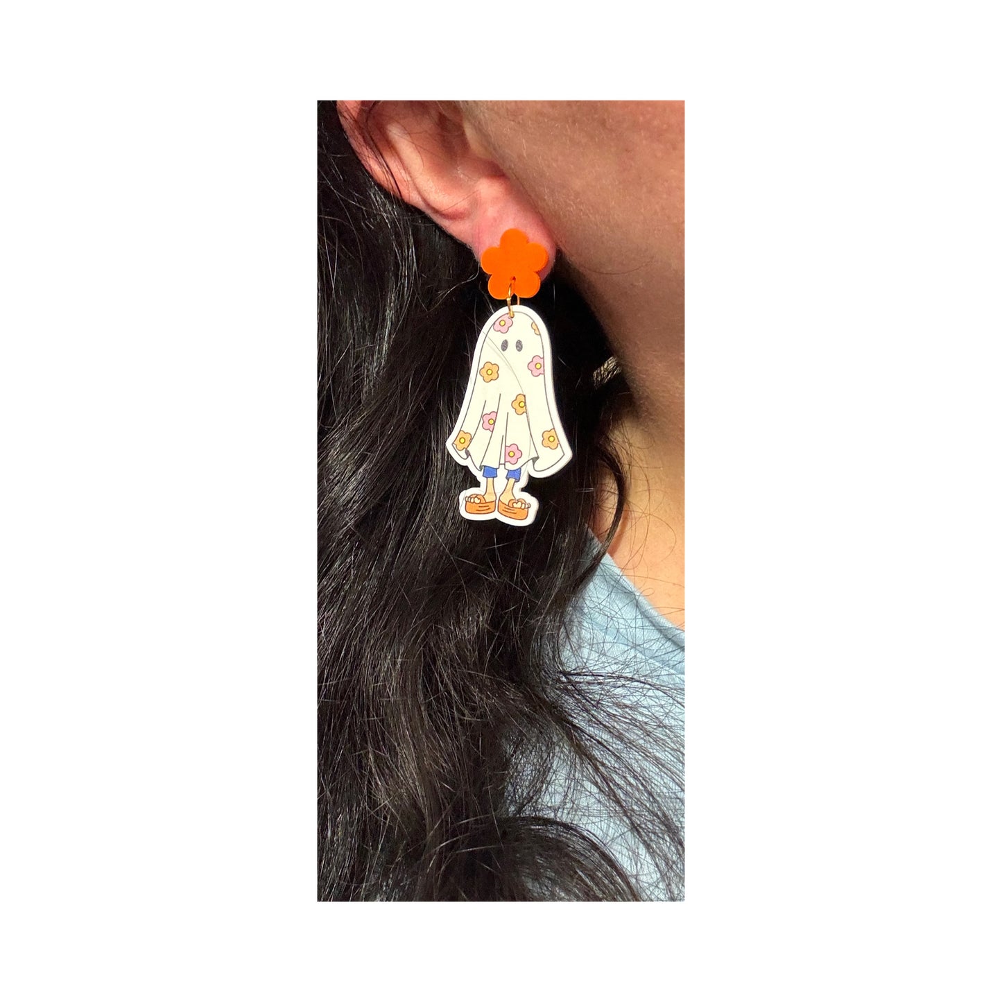 Ghost Lizzie Drop Earrings