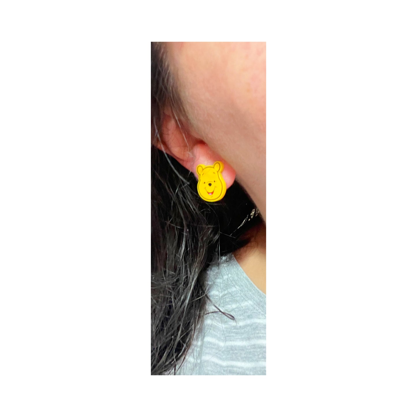 Pooh Post Earrings