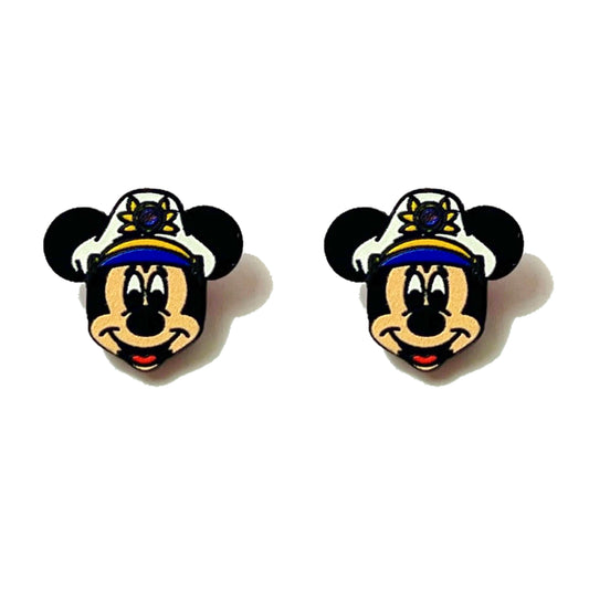 Captain Mouse Post Earrings