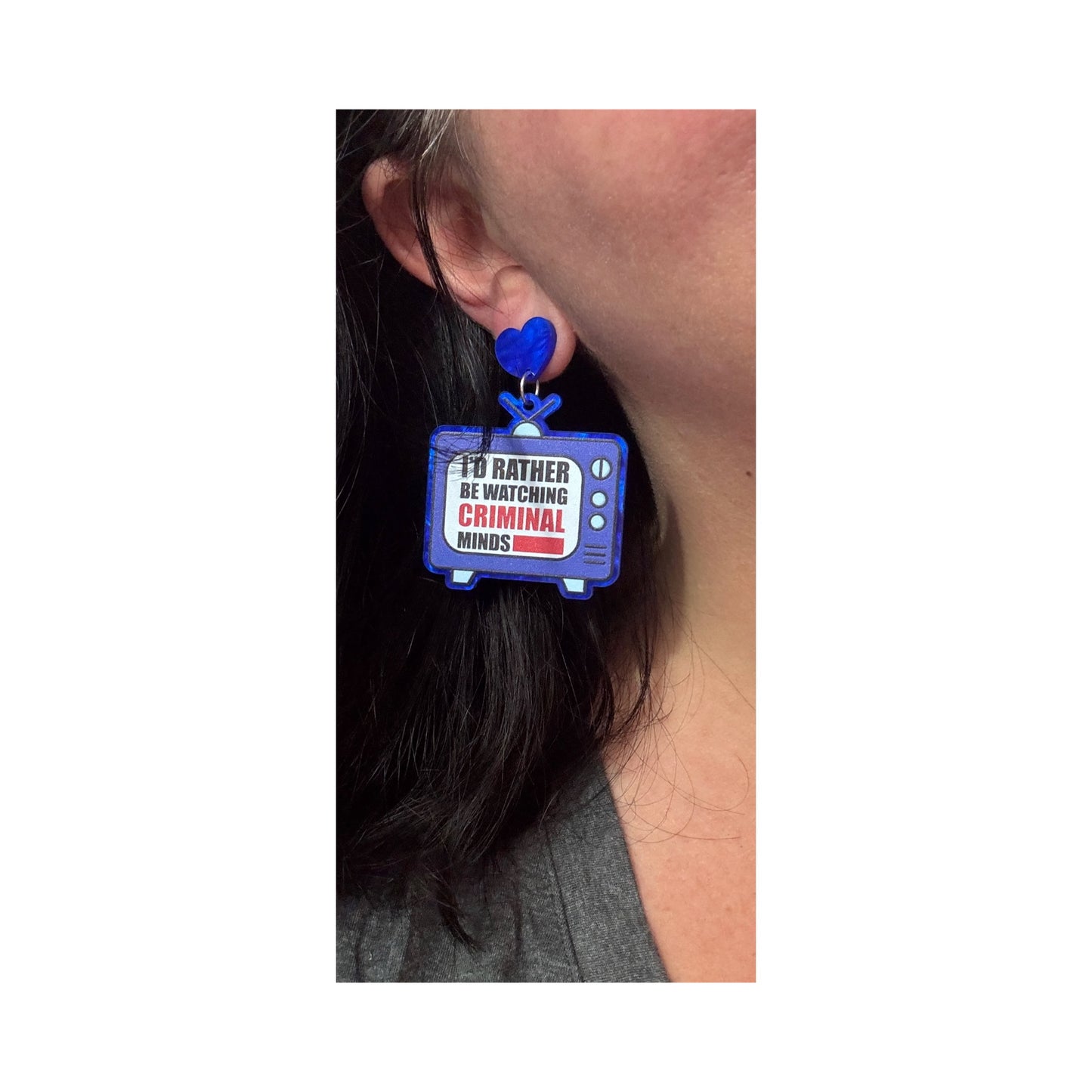Criminal Minds TV Drop Earrings