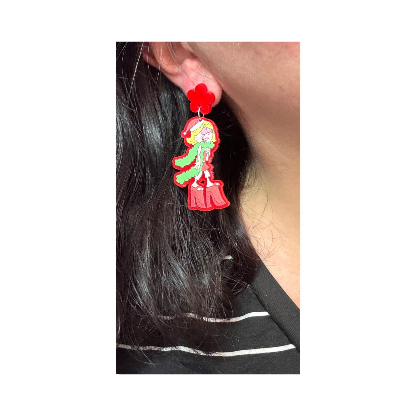 Christmas Lizzie Drop Earrings