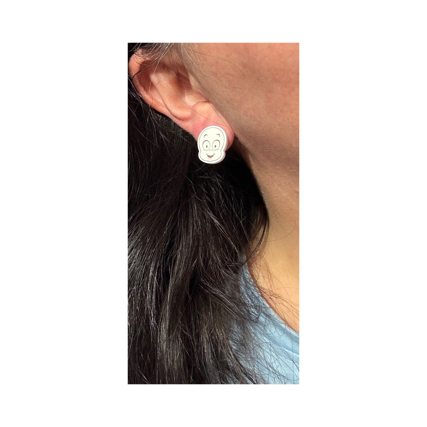 Friendly Ghost Post Earrings
