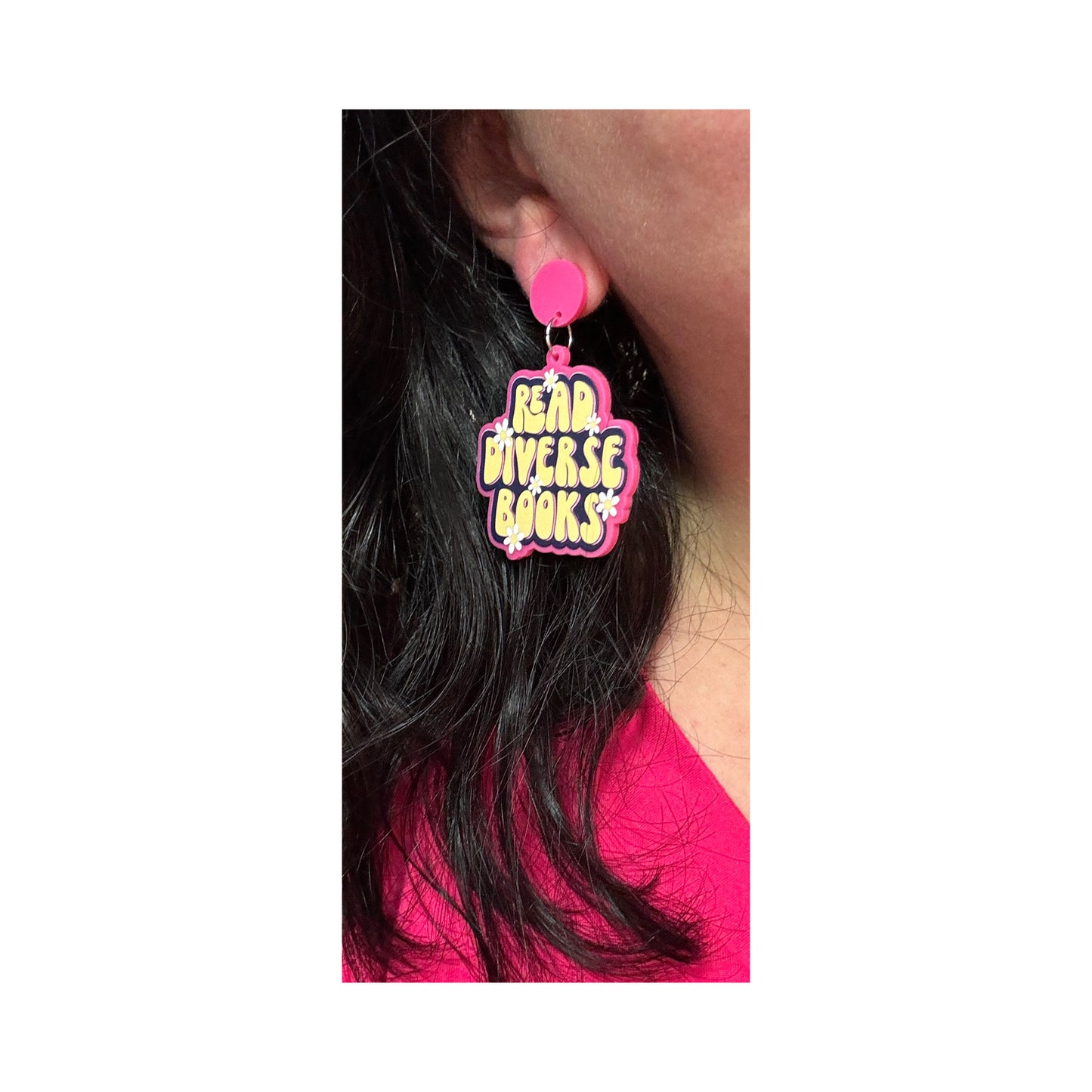 Read Diverse Books Drop Earrings