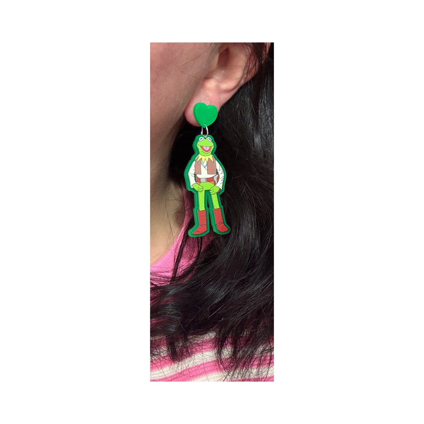 Han Kermie & Piggy Leia Drop Earrings