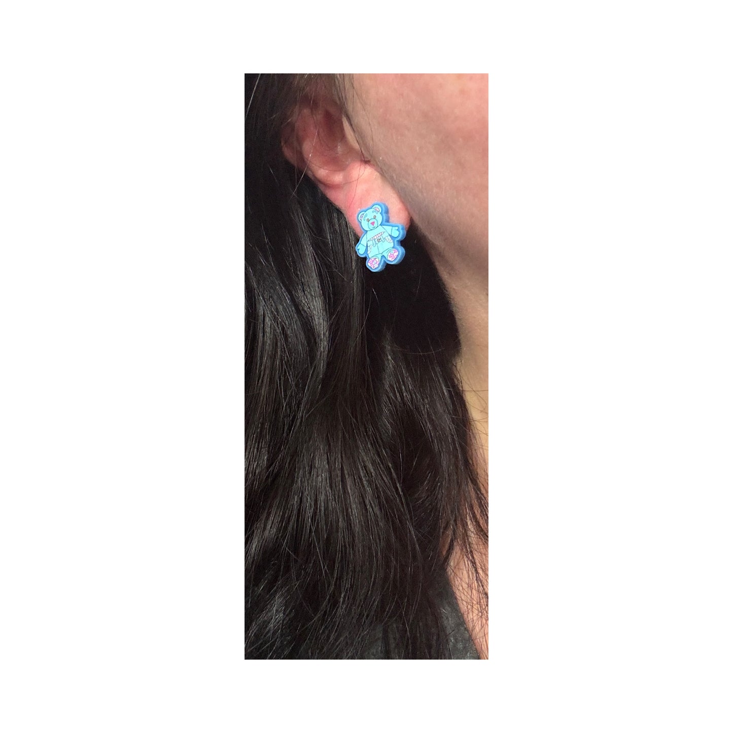 Doodle Bear Post Earrings