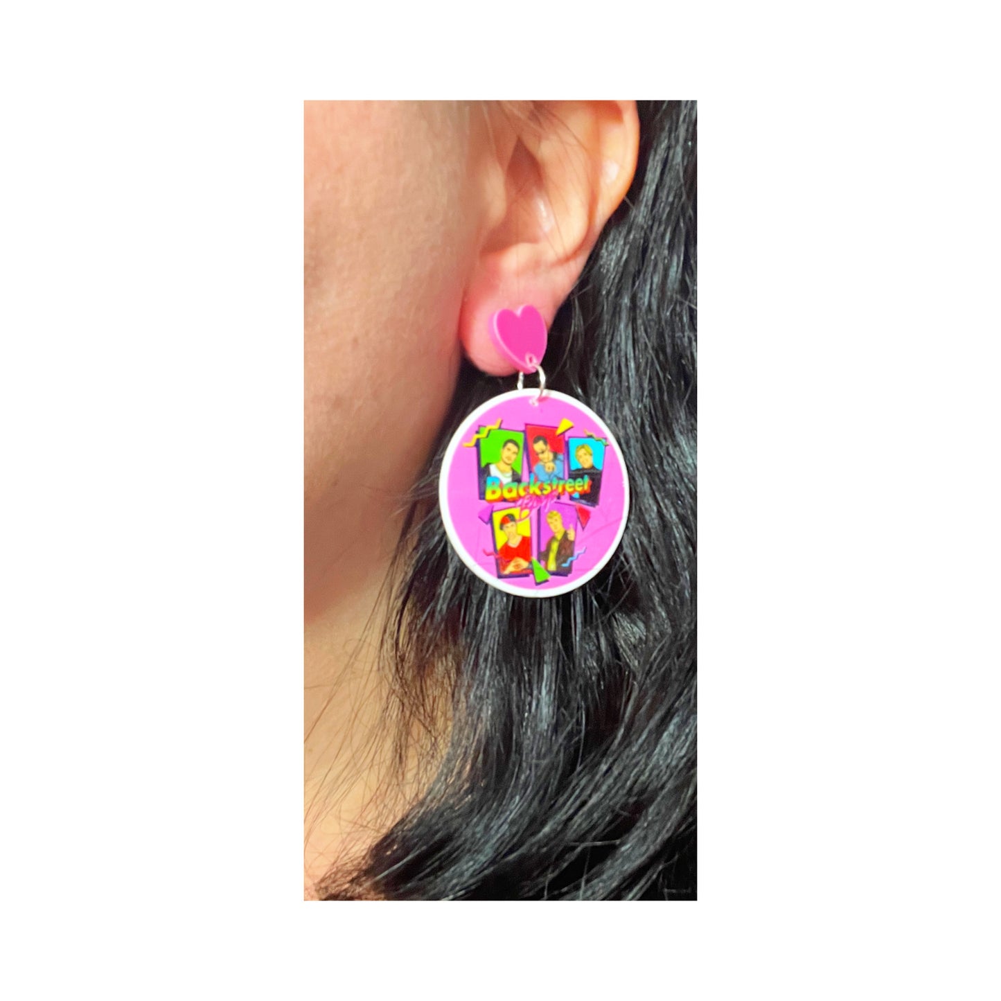 Backstreet Boys Acrylic Drop Earrings