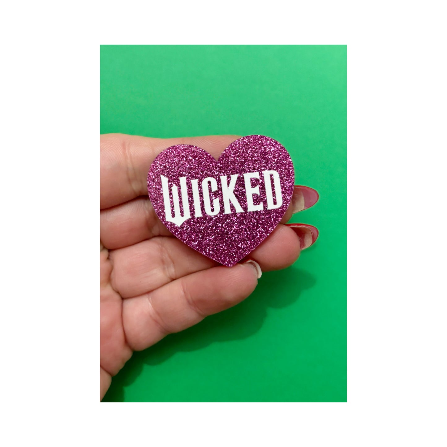 Pink Sparkle Wicked Pin
