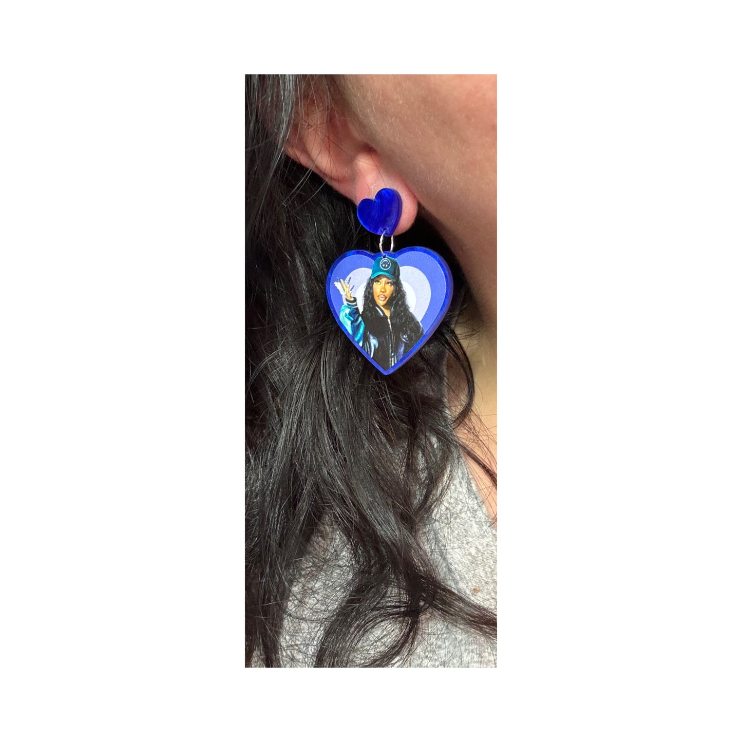 Sza Heart Drop Earrings