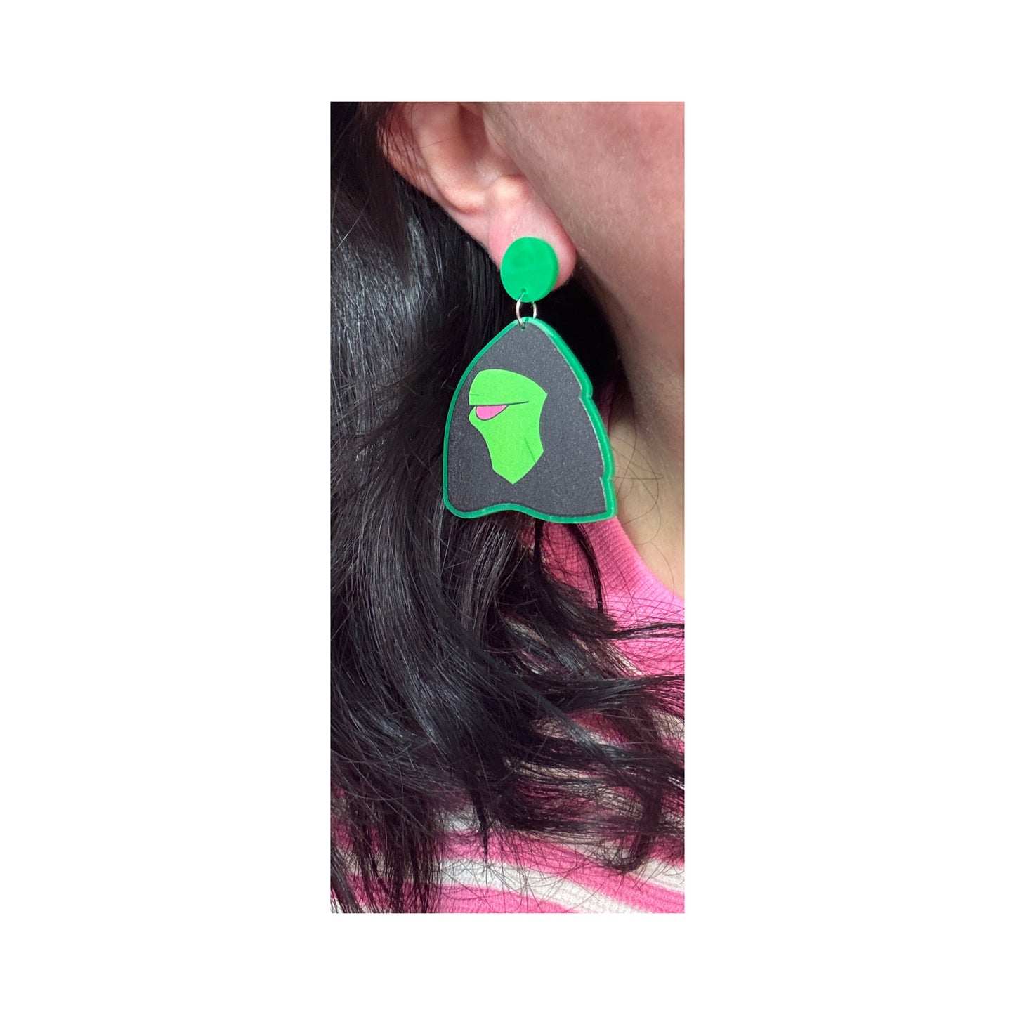 Jedi Meme Frog Drop Earrings