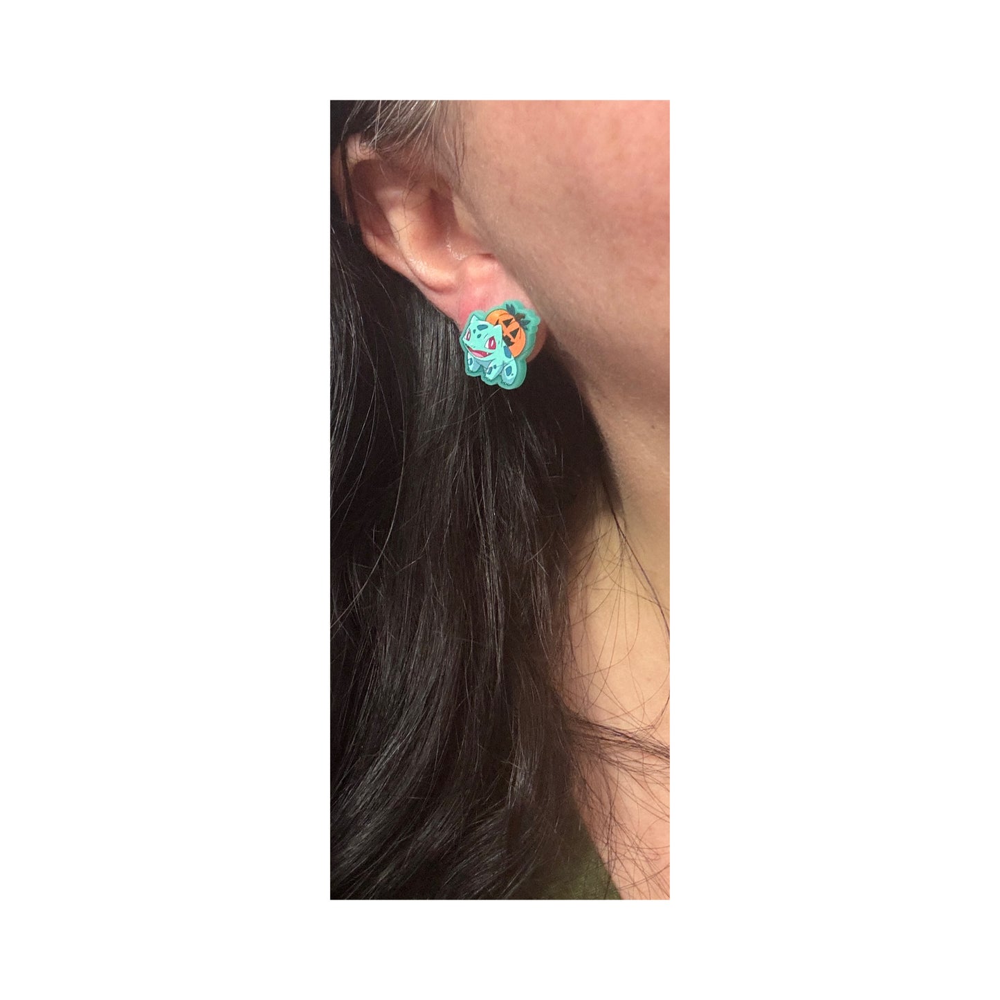 Pumpkin Bulby Post Earrings