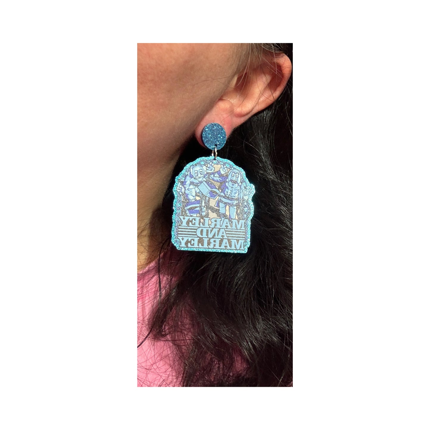 Marley & Marley Glitter Drop Earrings