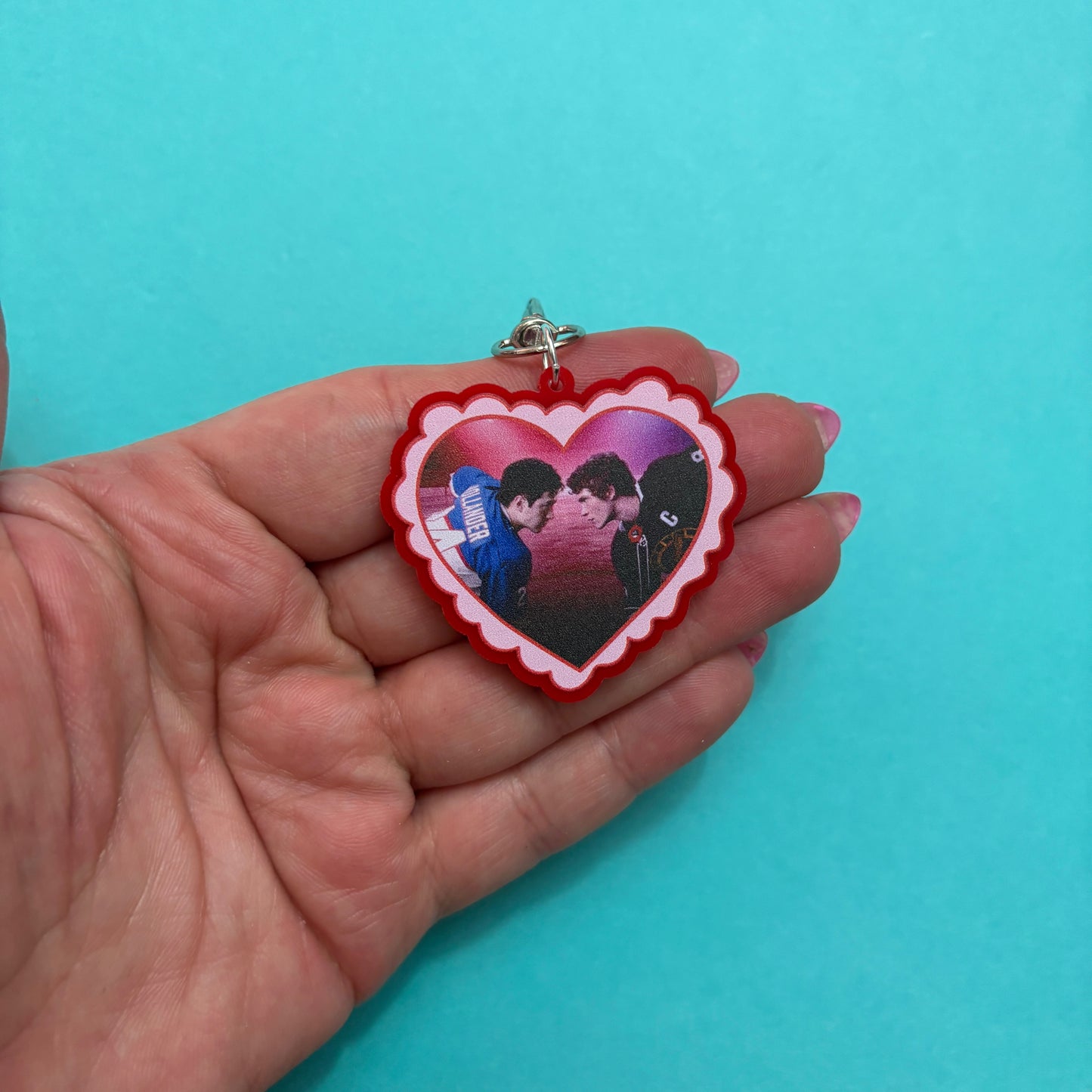 Shane & Ilya Heart Keychain or Bag Charm